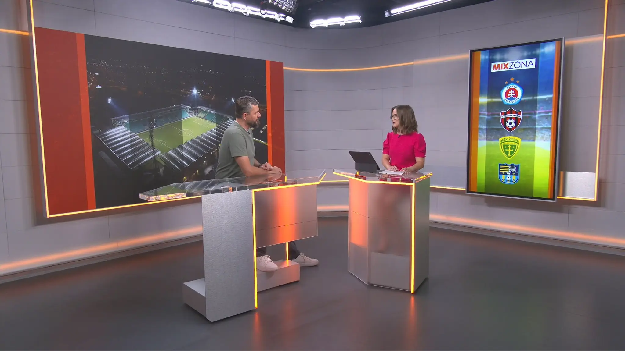 Miroslav Špaček v štúdiu TN live.
