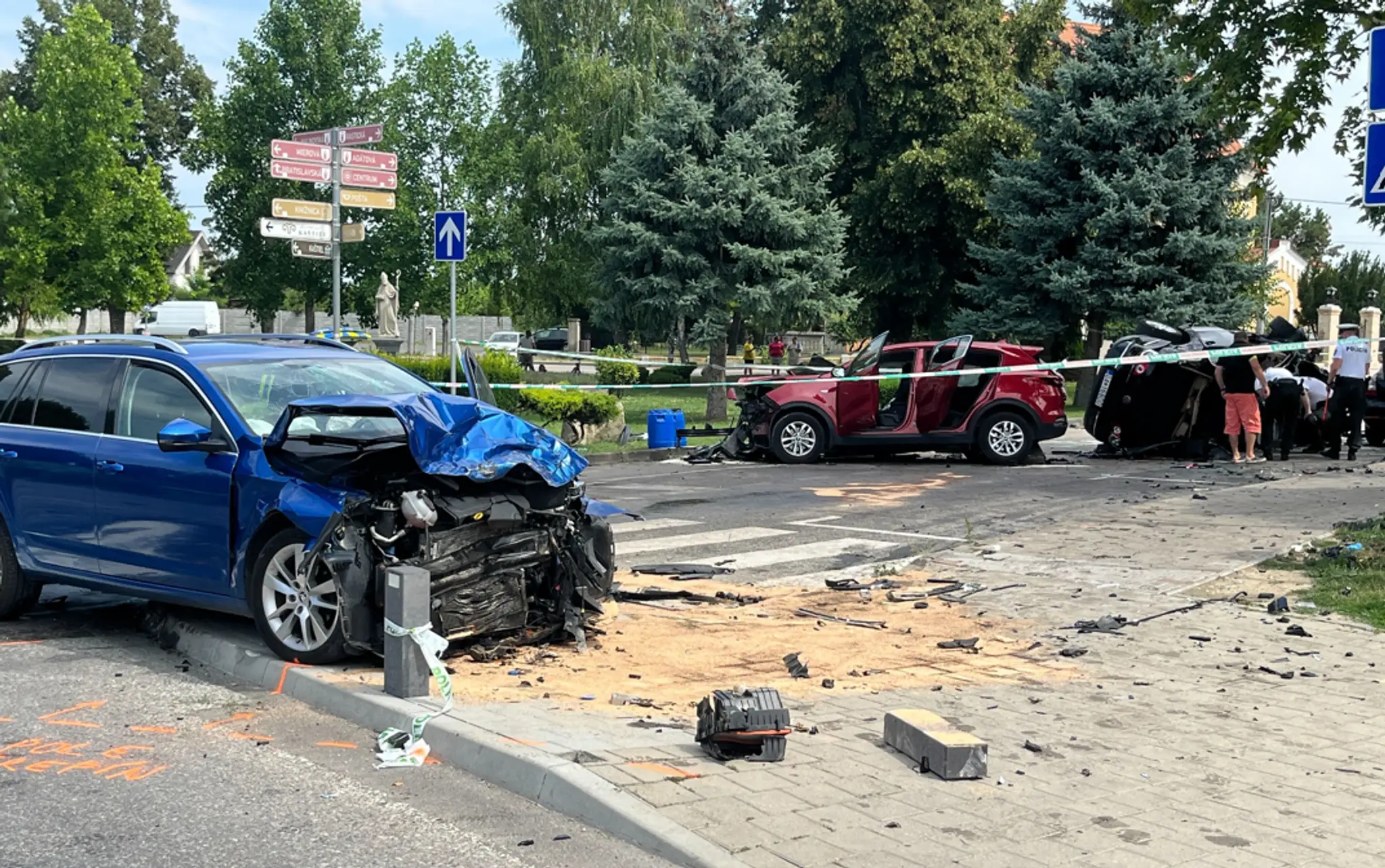 Policajná naháňačka v Tomášove.