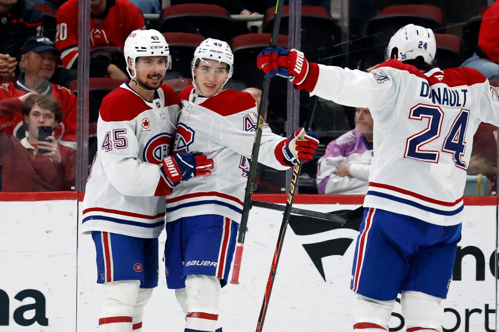 Gólová radosť hokejistov Montrealu Canadiens.