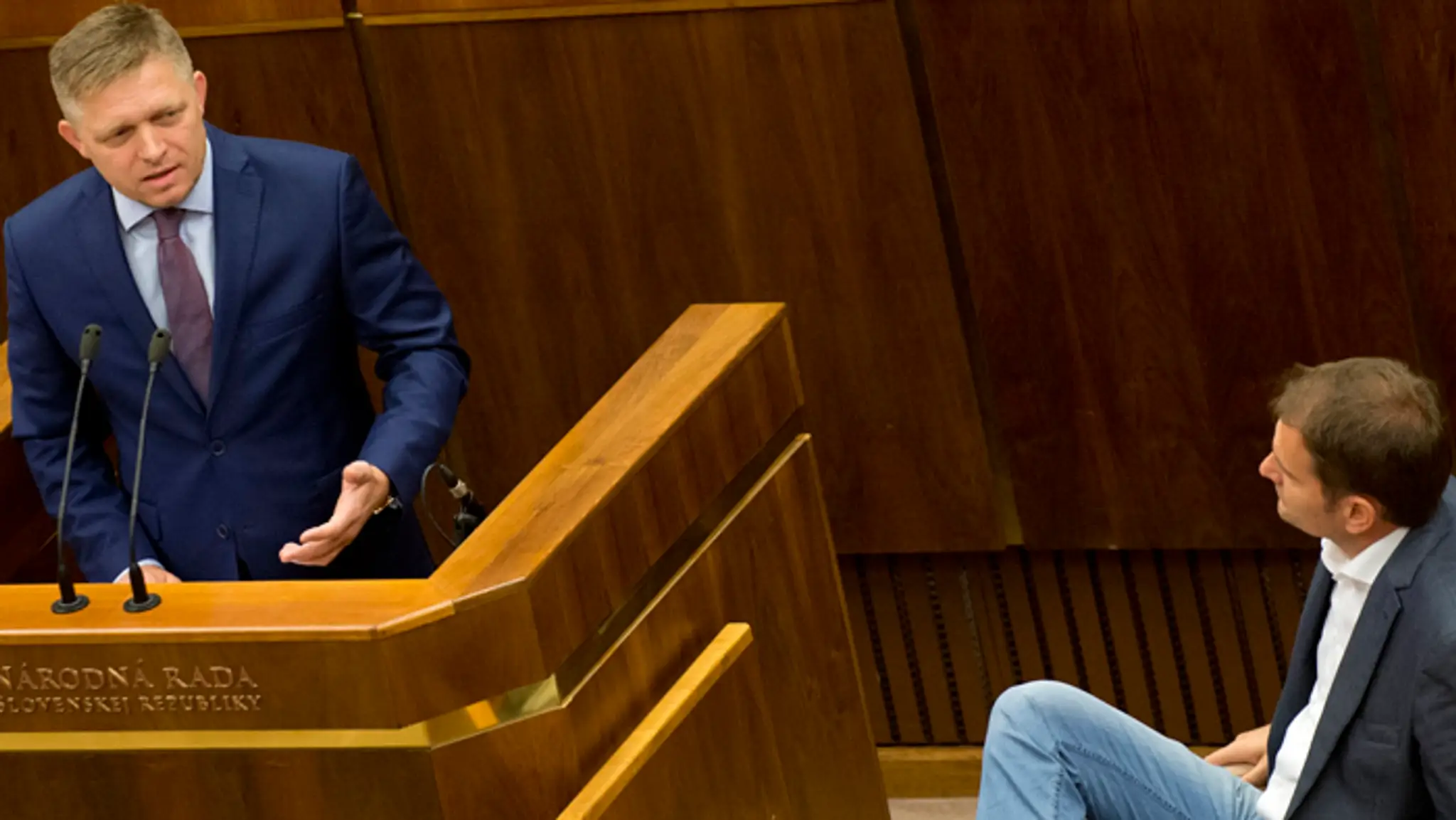 Robert Fico a Igor Matovoč.