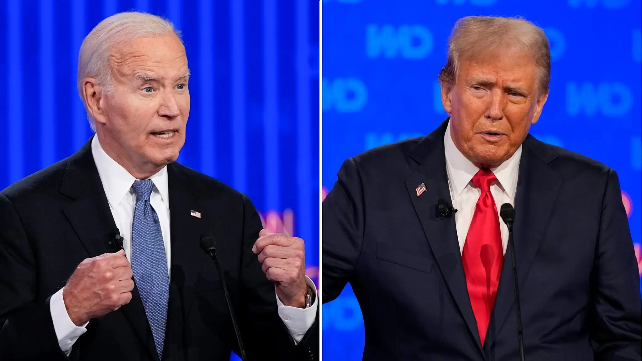 Joe Biden a Donald Trump