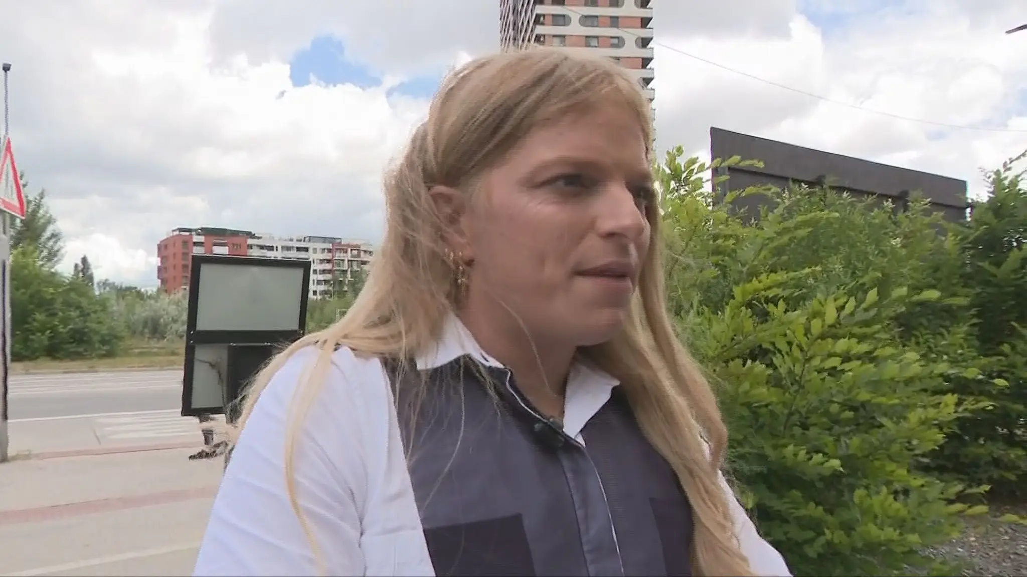 Na snímke americká influencerka Gwen McMullen na Slovensku.