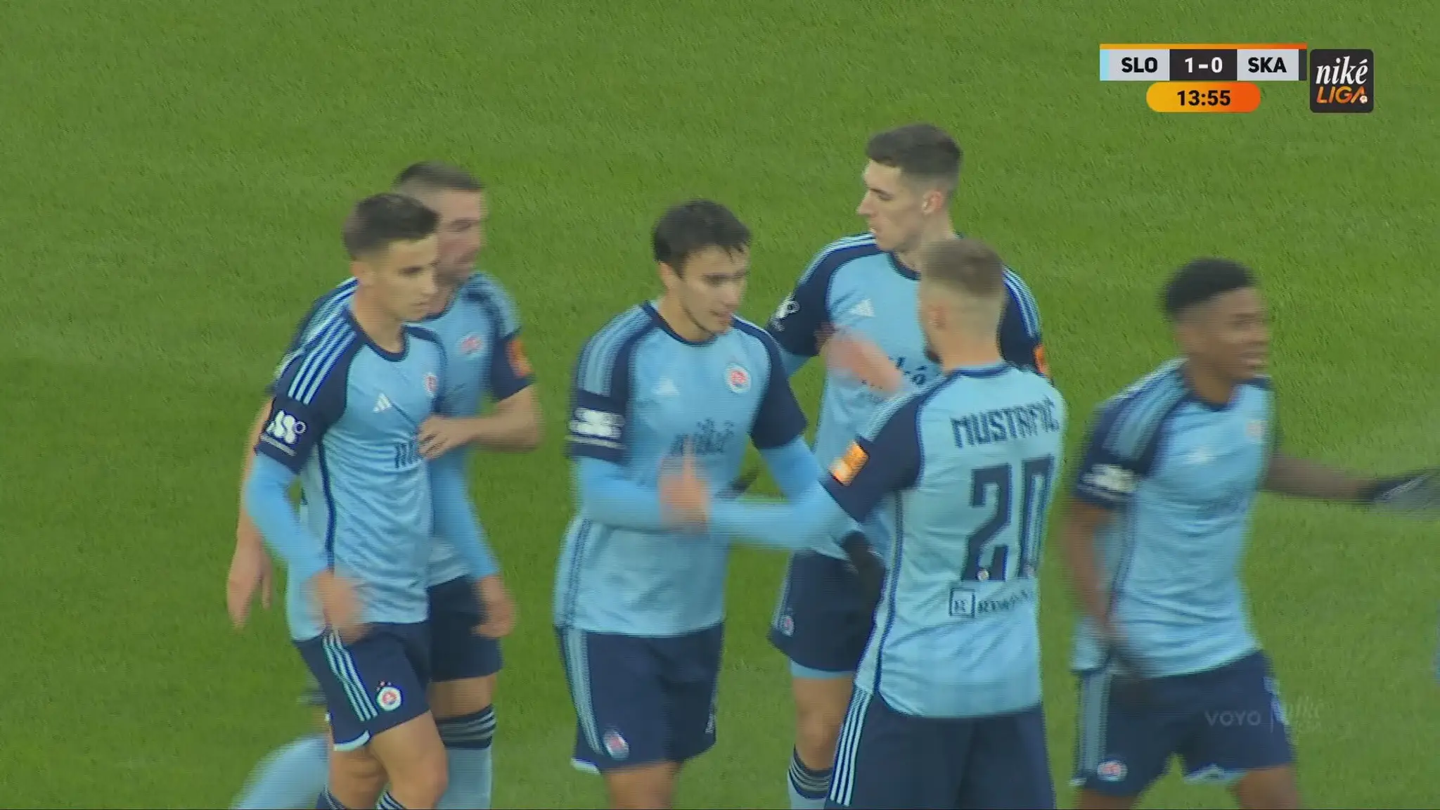 Gólová radosť futbalistov Slovana Bratislava.