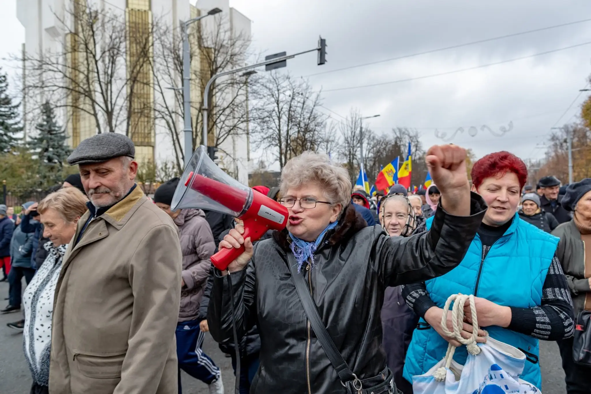Protest proruskej opozície v Kišiňove