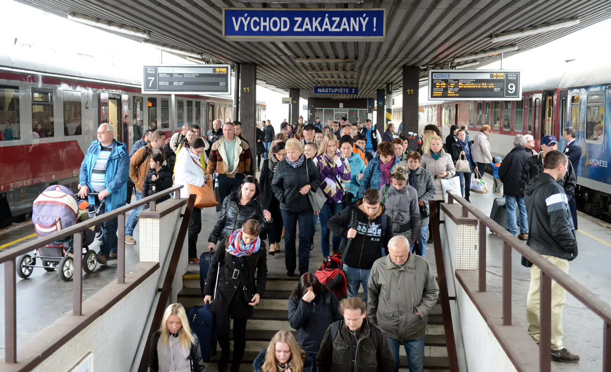 Železničná stanica v Košiciach 