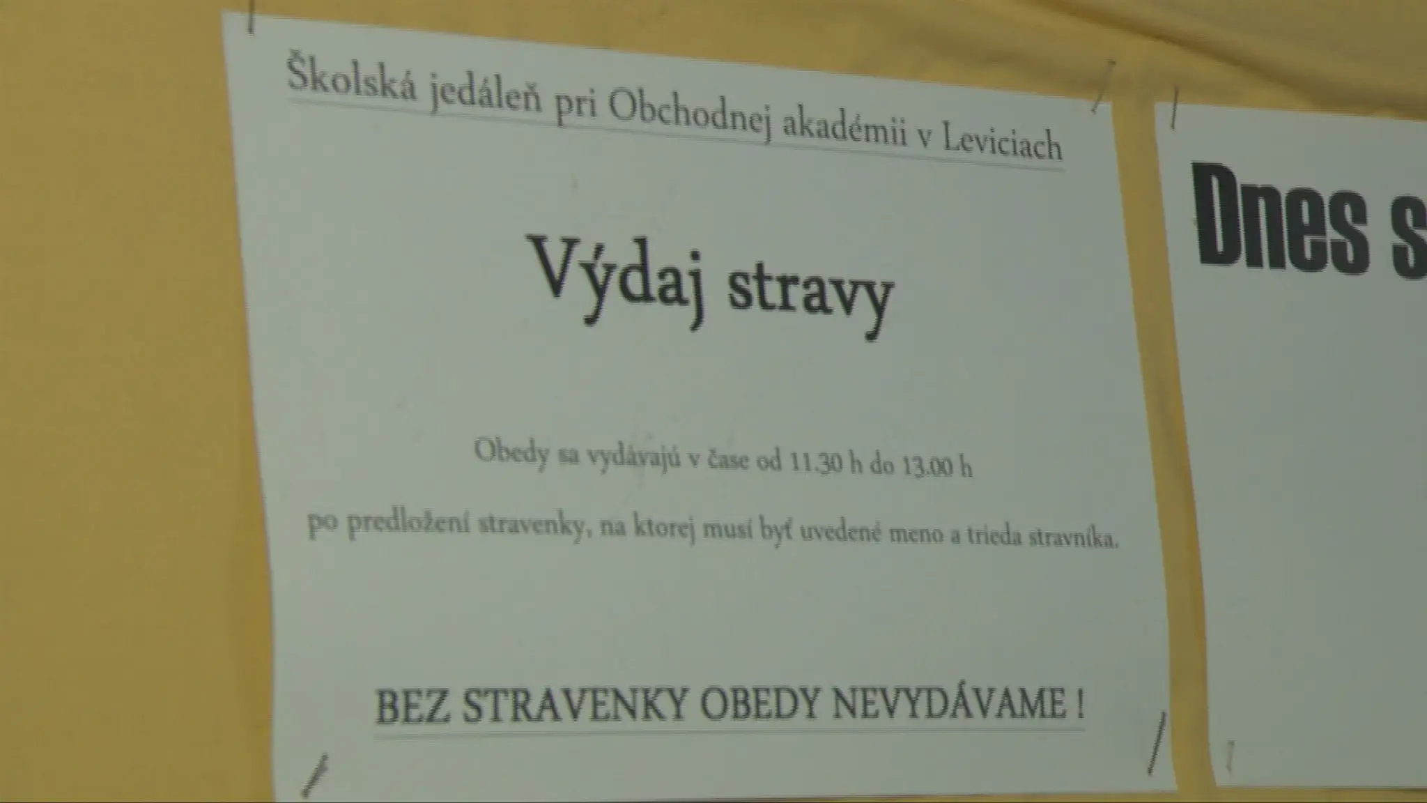 Na obchodnej akadémii v Leviciach sú bez jedálne