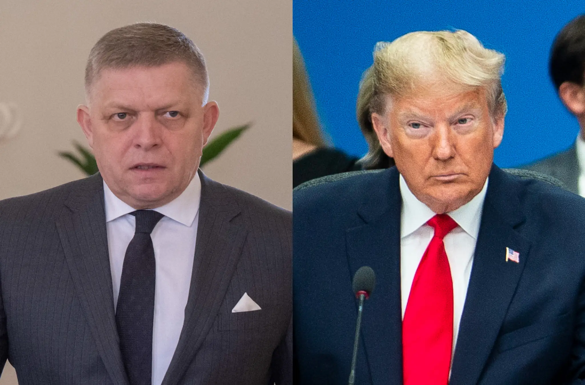 Robert Fico a Donald Trump