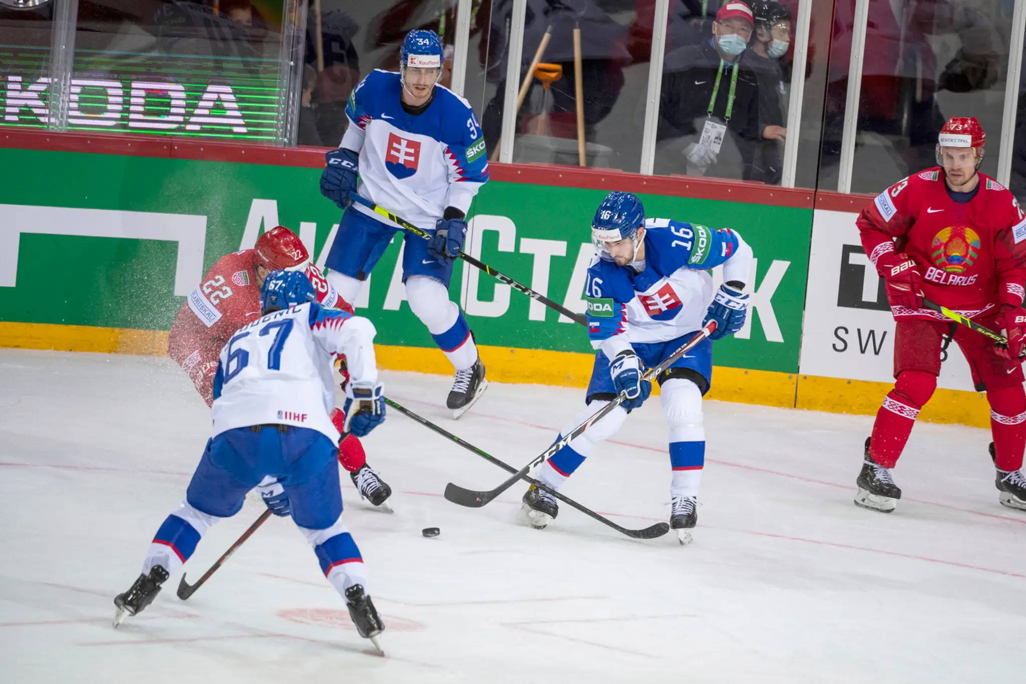 Bielorusko - Slovensko na MS v hokeji v lotyšskej Rige