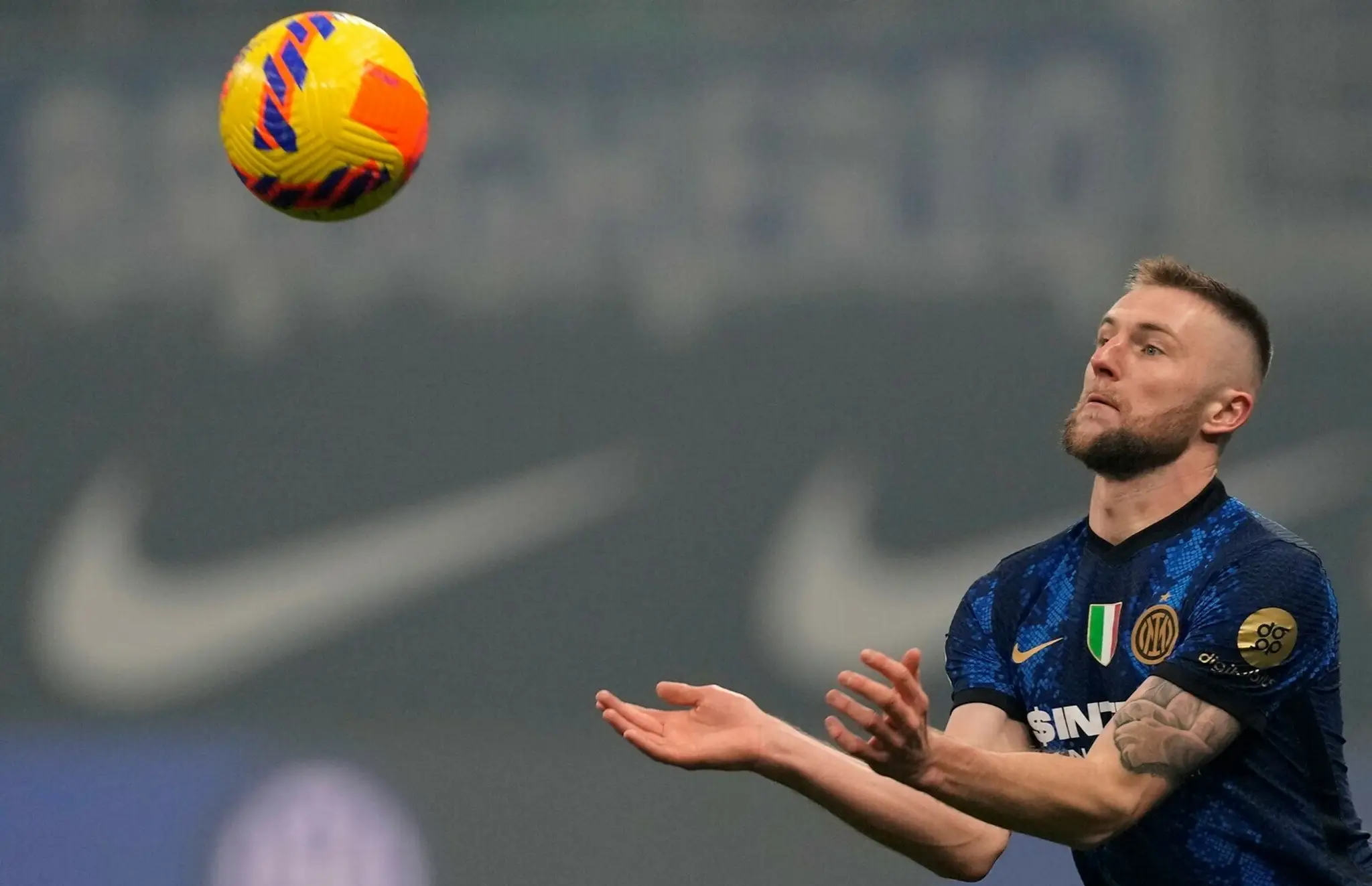 Na snímke slovenský obranca Interu Milan Škriniar.