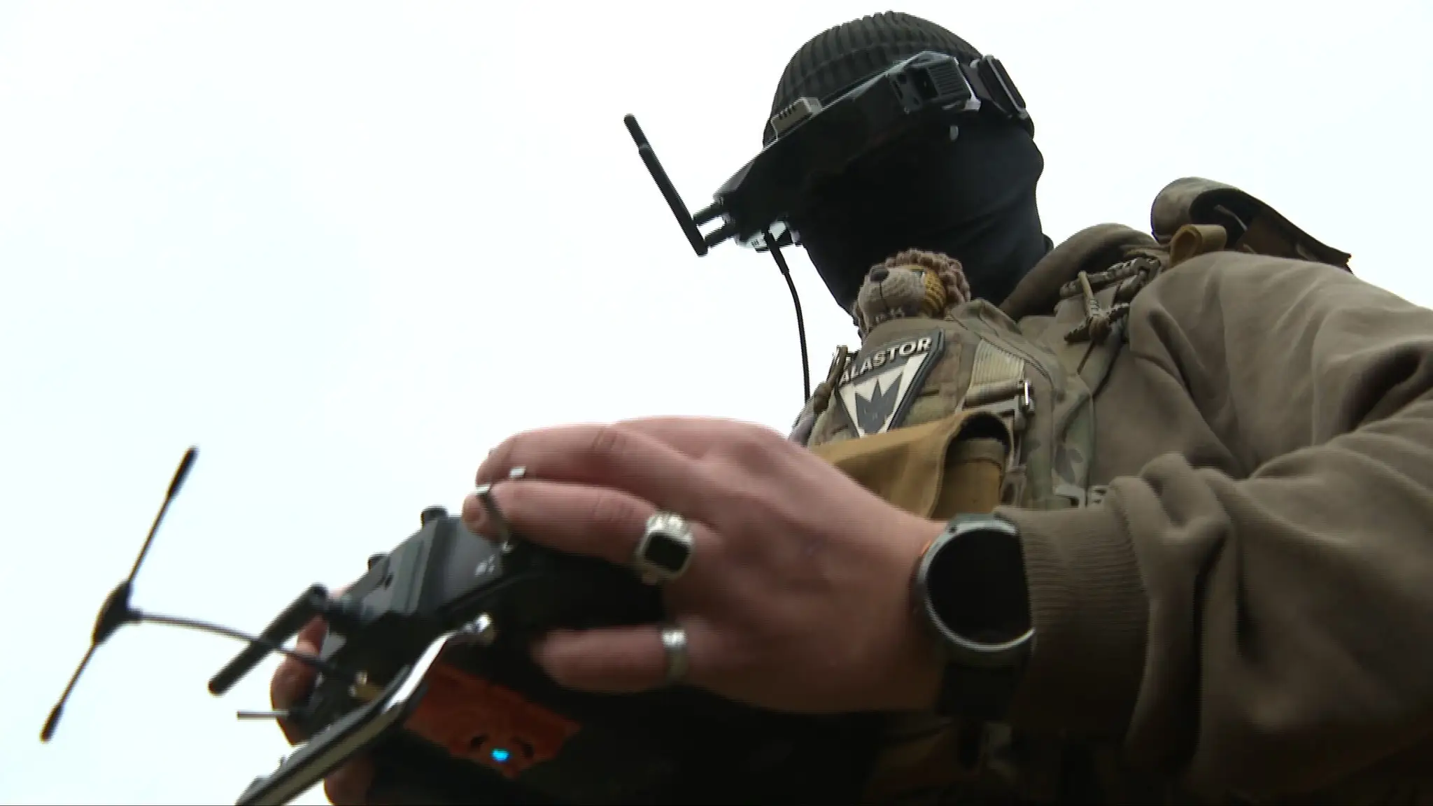 Operátor dronov ukrajinskej armády.