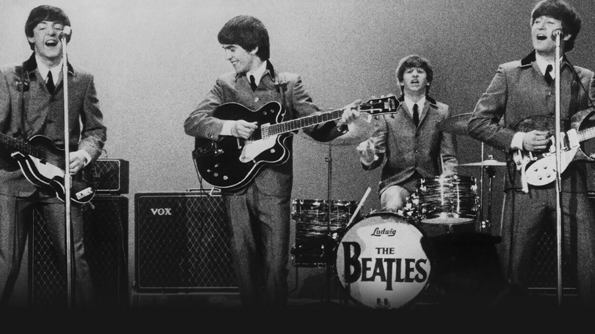 Skupina The Beatles na archívnej snímke z roku 1964.