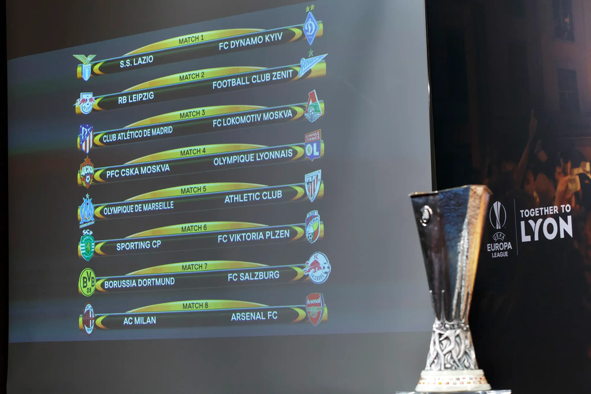 Žreb osemfinále Európskej ligy UEFA.