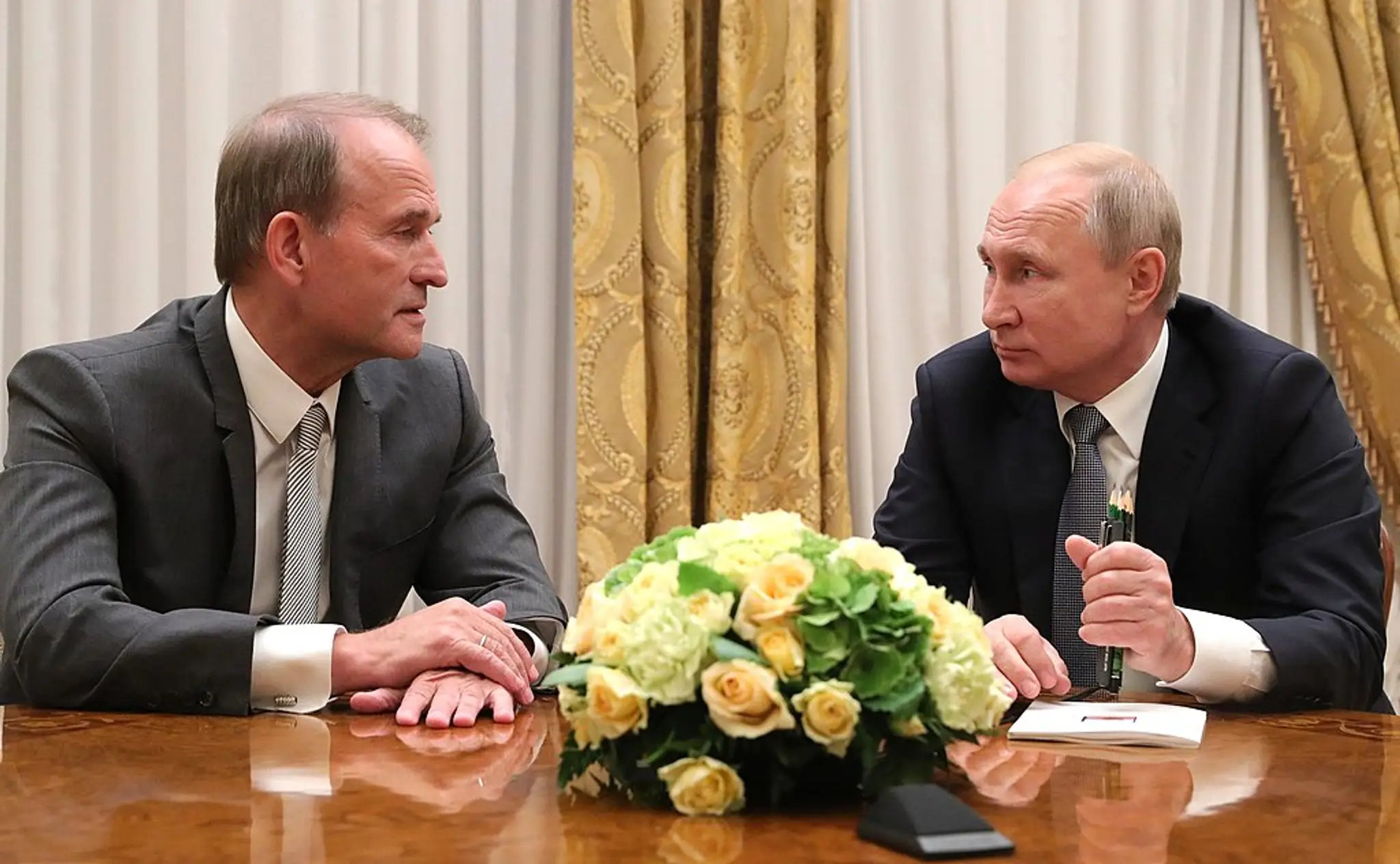 Viktor Medvedčuk a Vladimir Putin