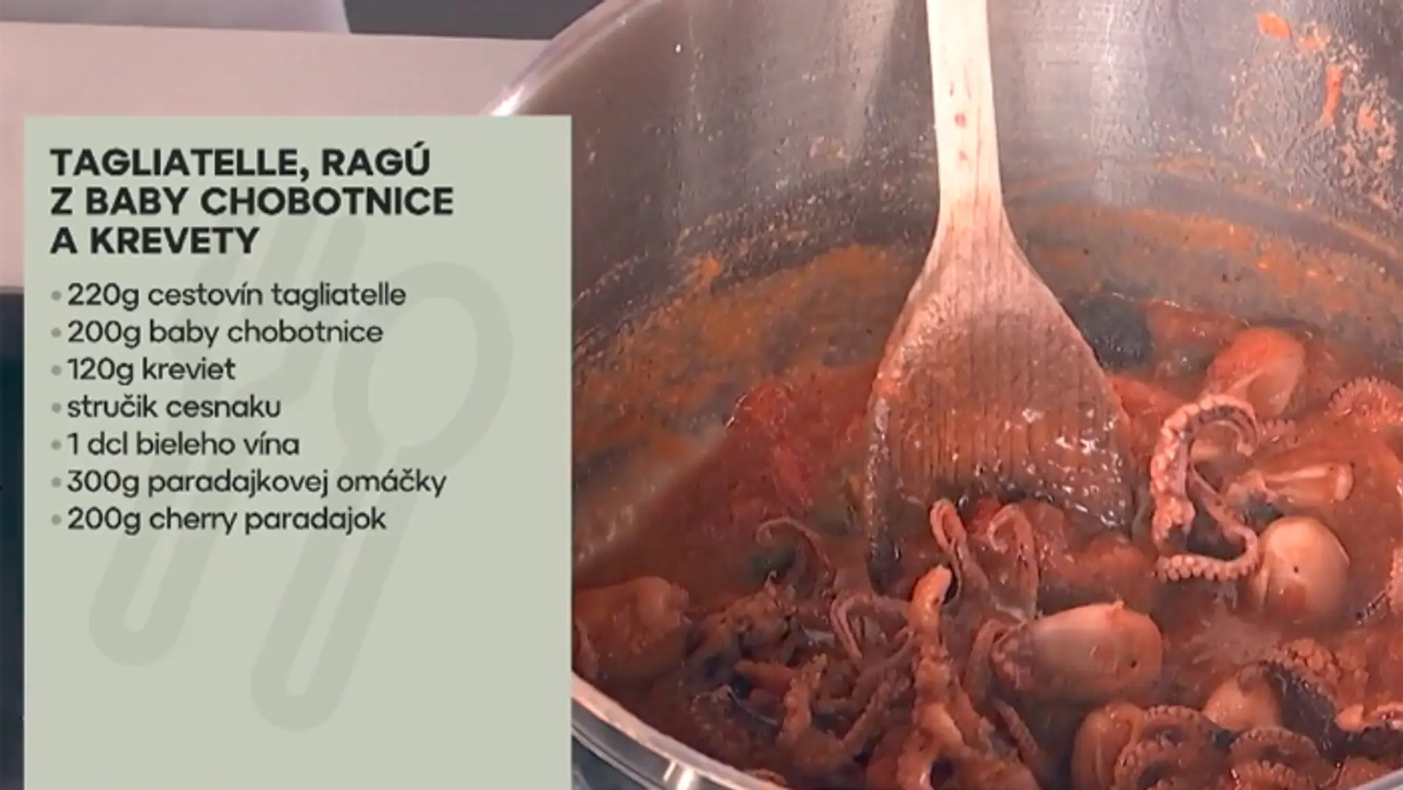 Ragú z chobotnice