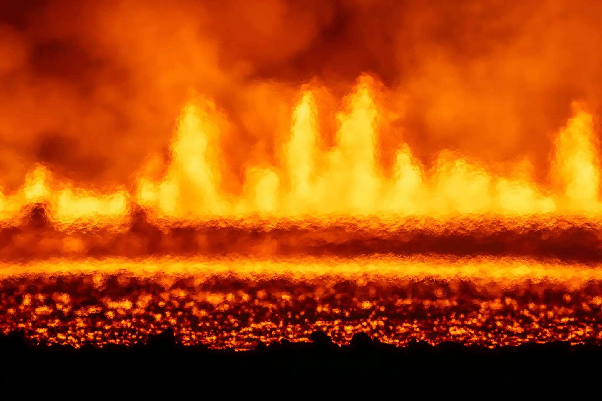 Nová sopečná erupcia, ktorá začala na Reykjanes na Islande.