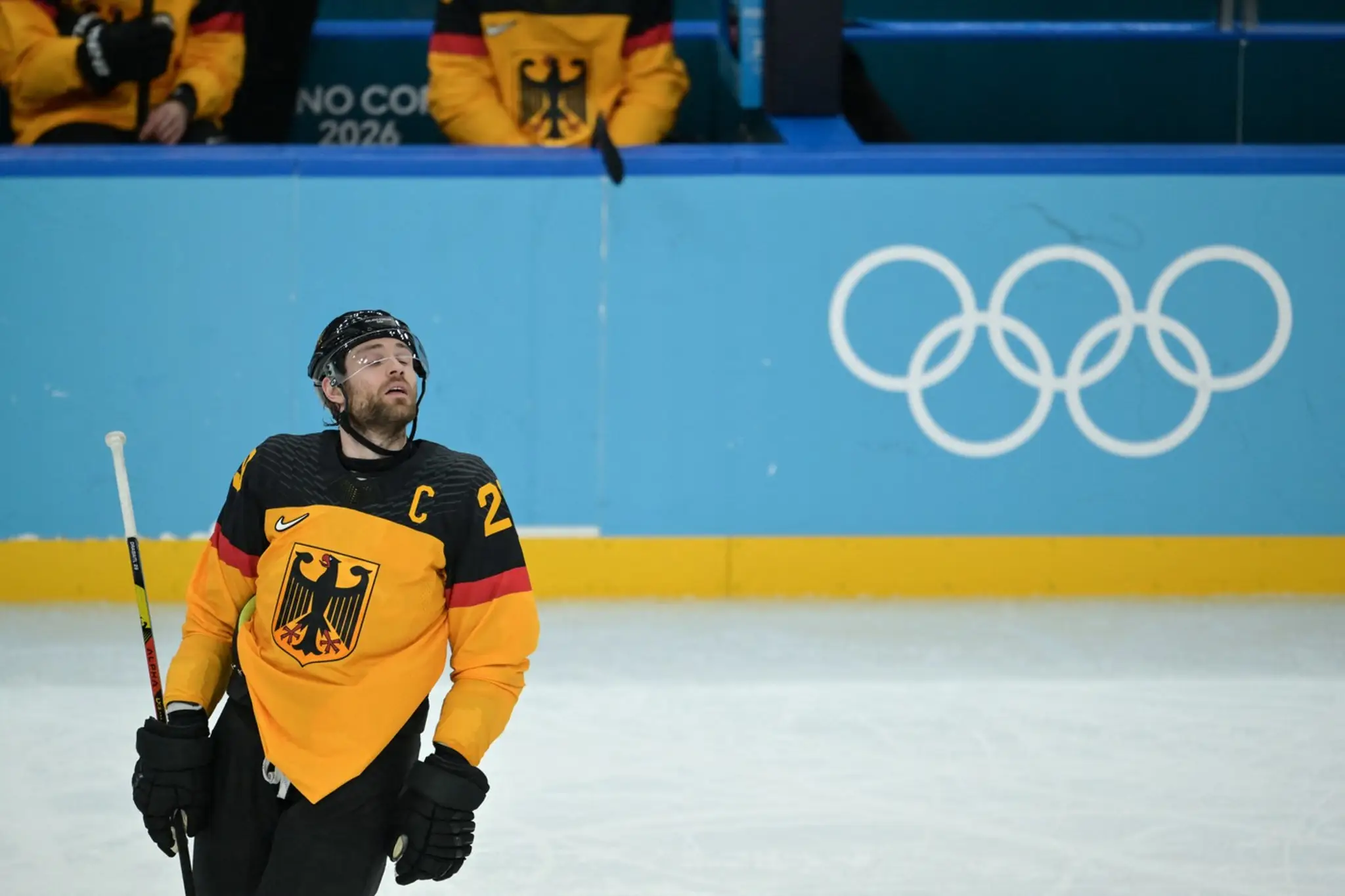 Leon Draisaitl počas štvrťfinále proti Slovensku.