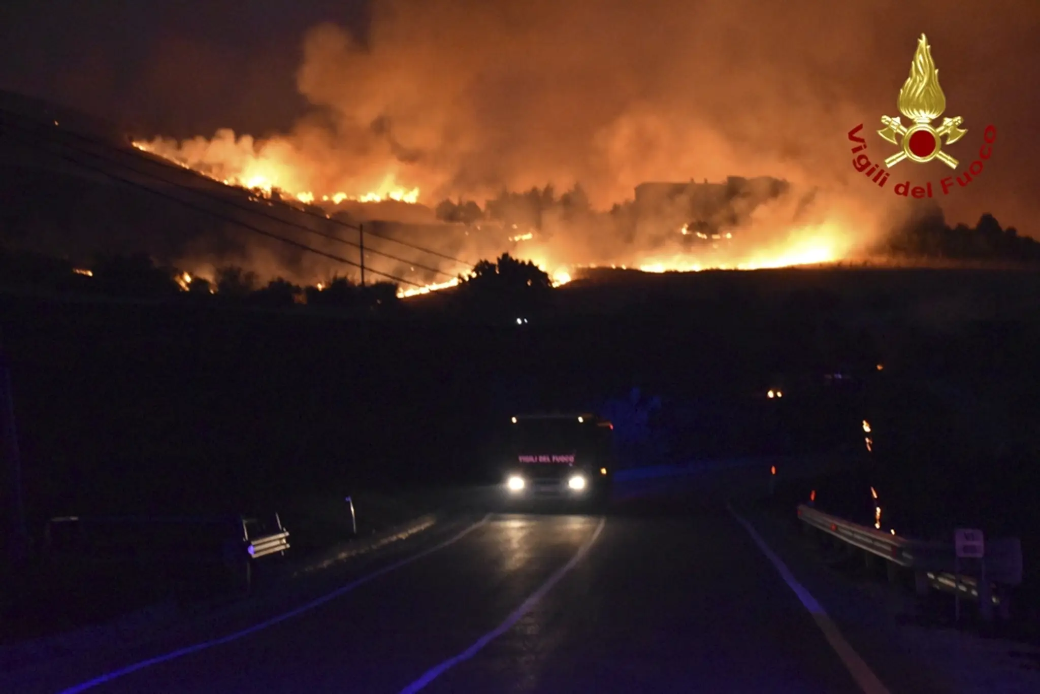 Požiare v Taliansku.