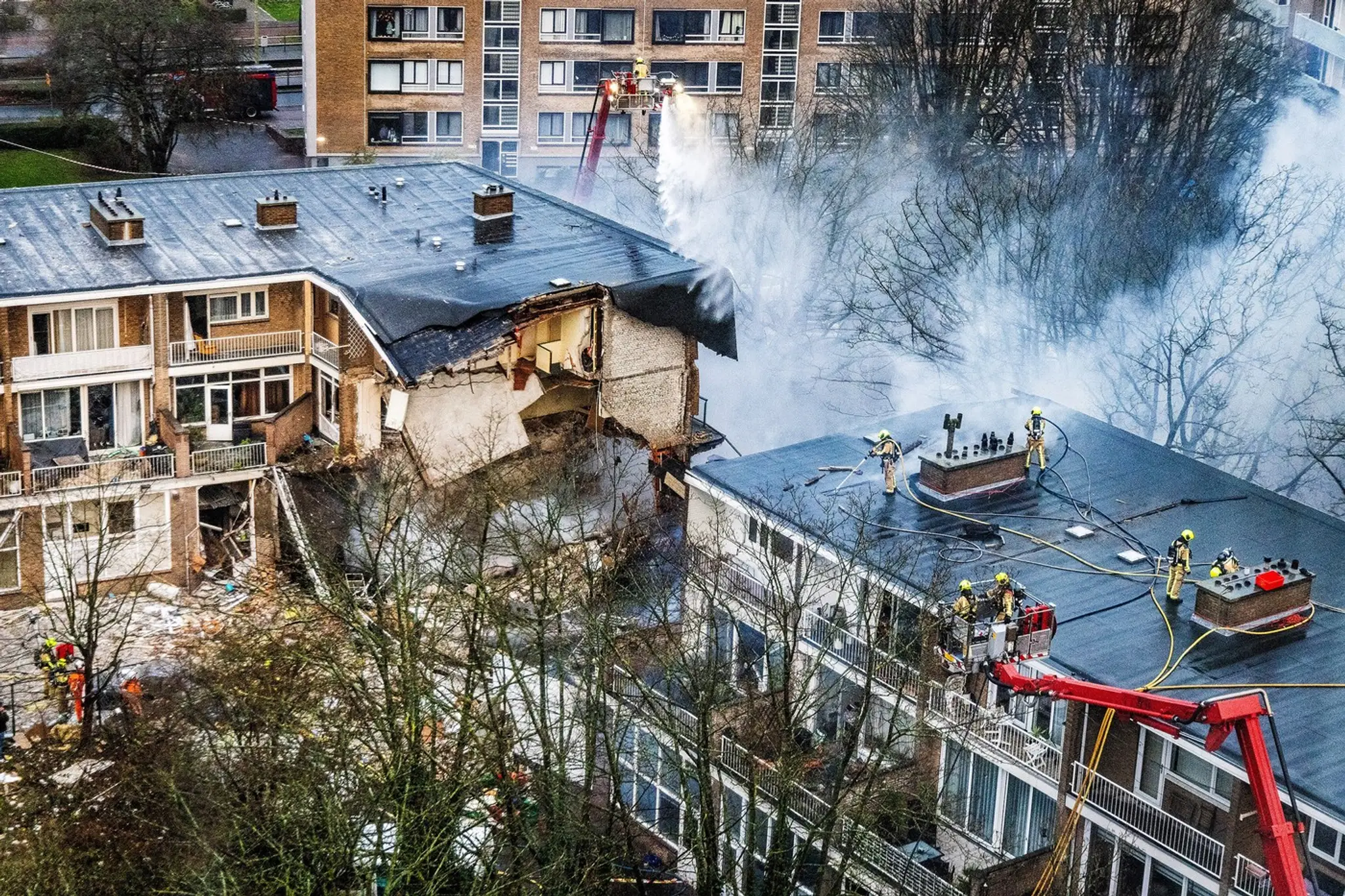 Zrútená budova Haag