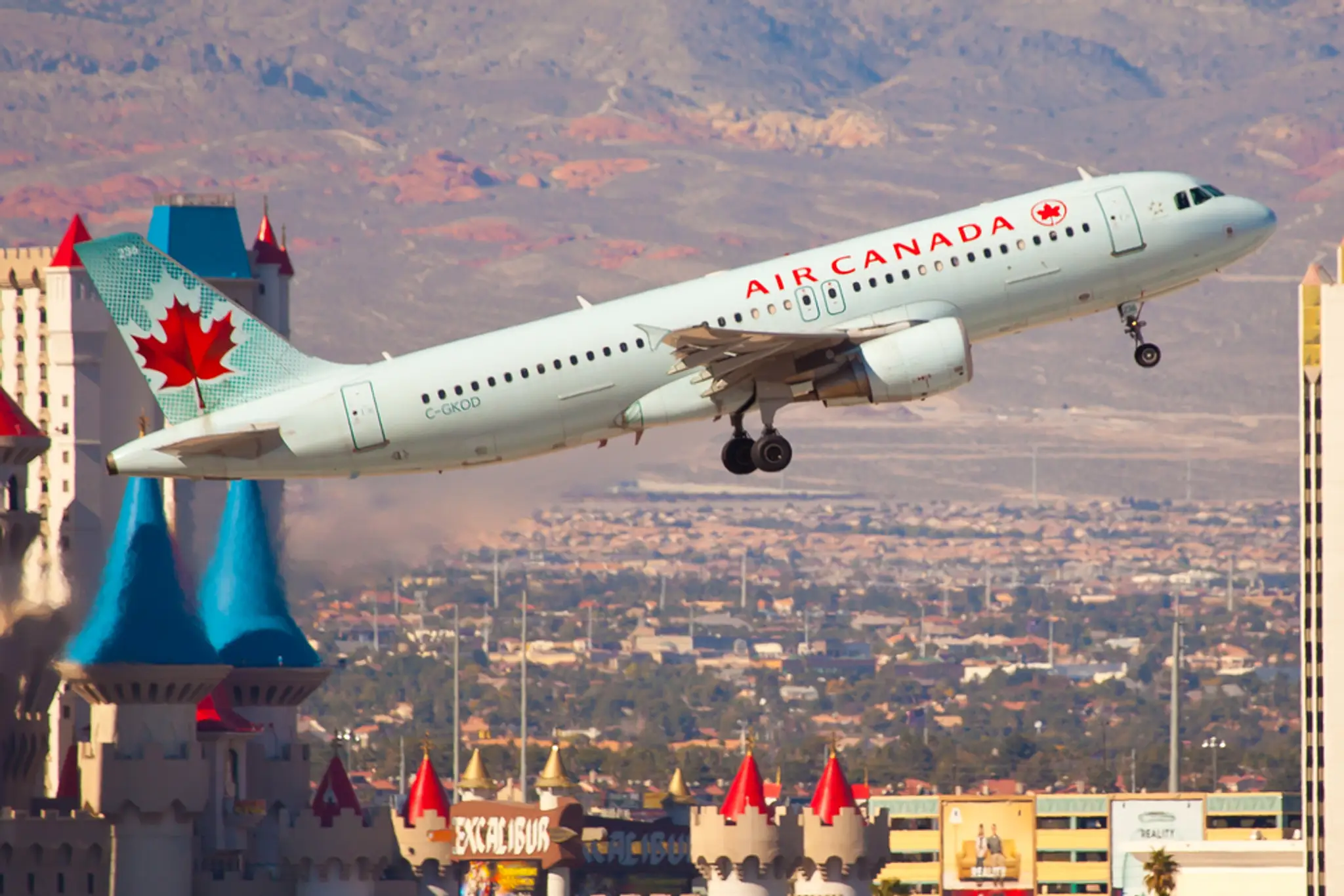 Lietadlo A320 leteckej spoločnosti Air Canada.