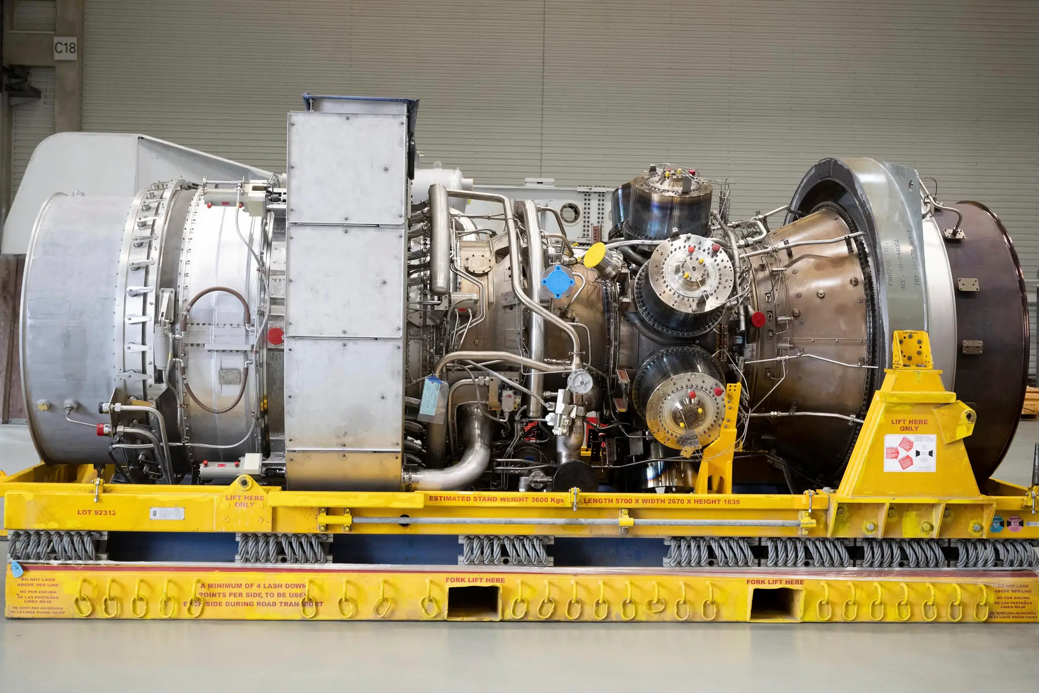 Turbína pre plynovod Nordstream 1 .