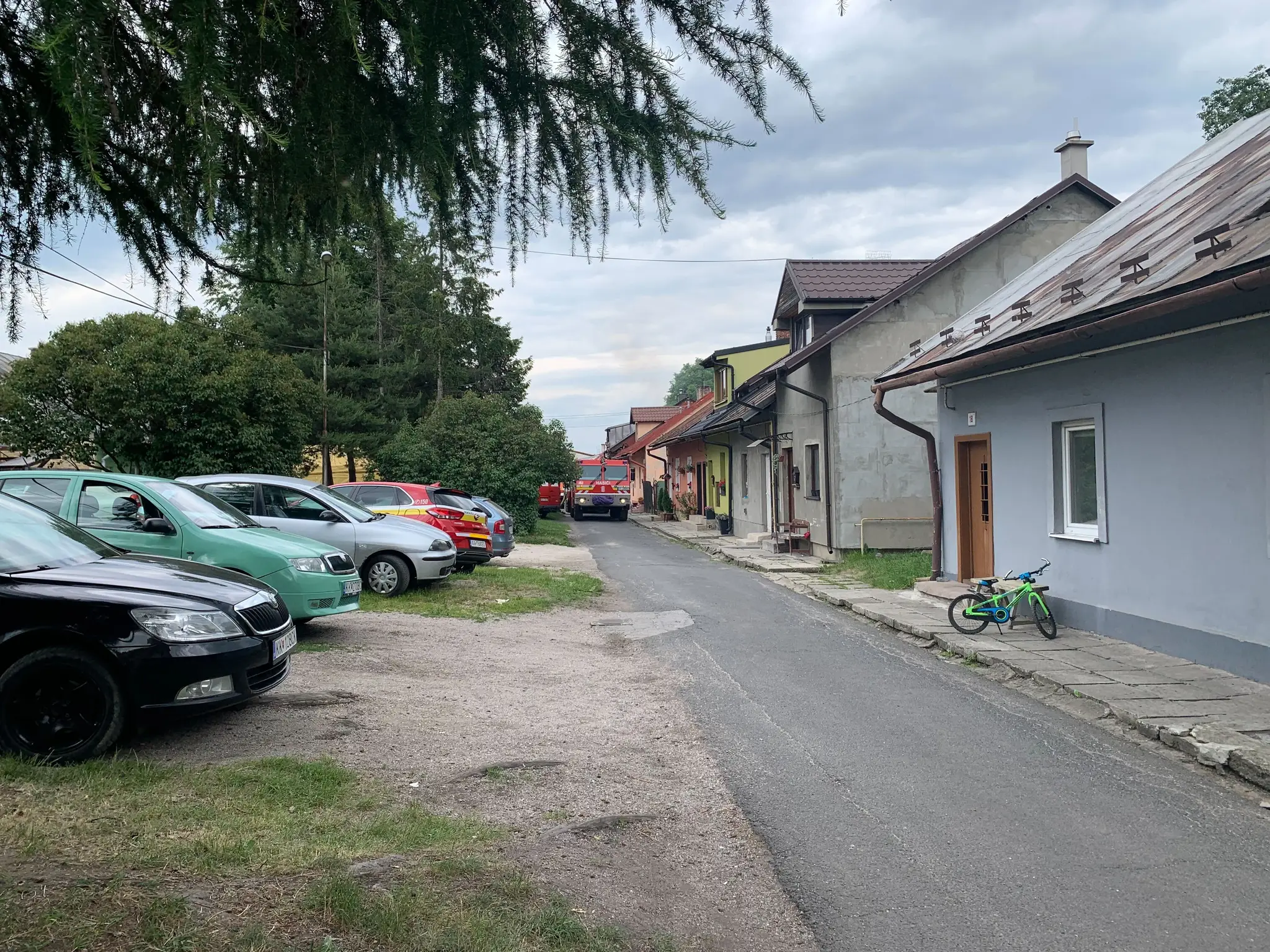 Požiar rodinných domov v Kežmarku