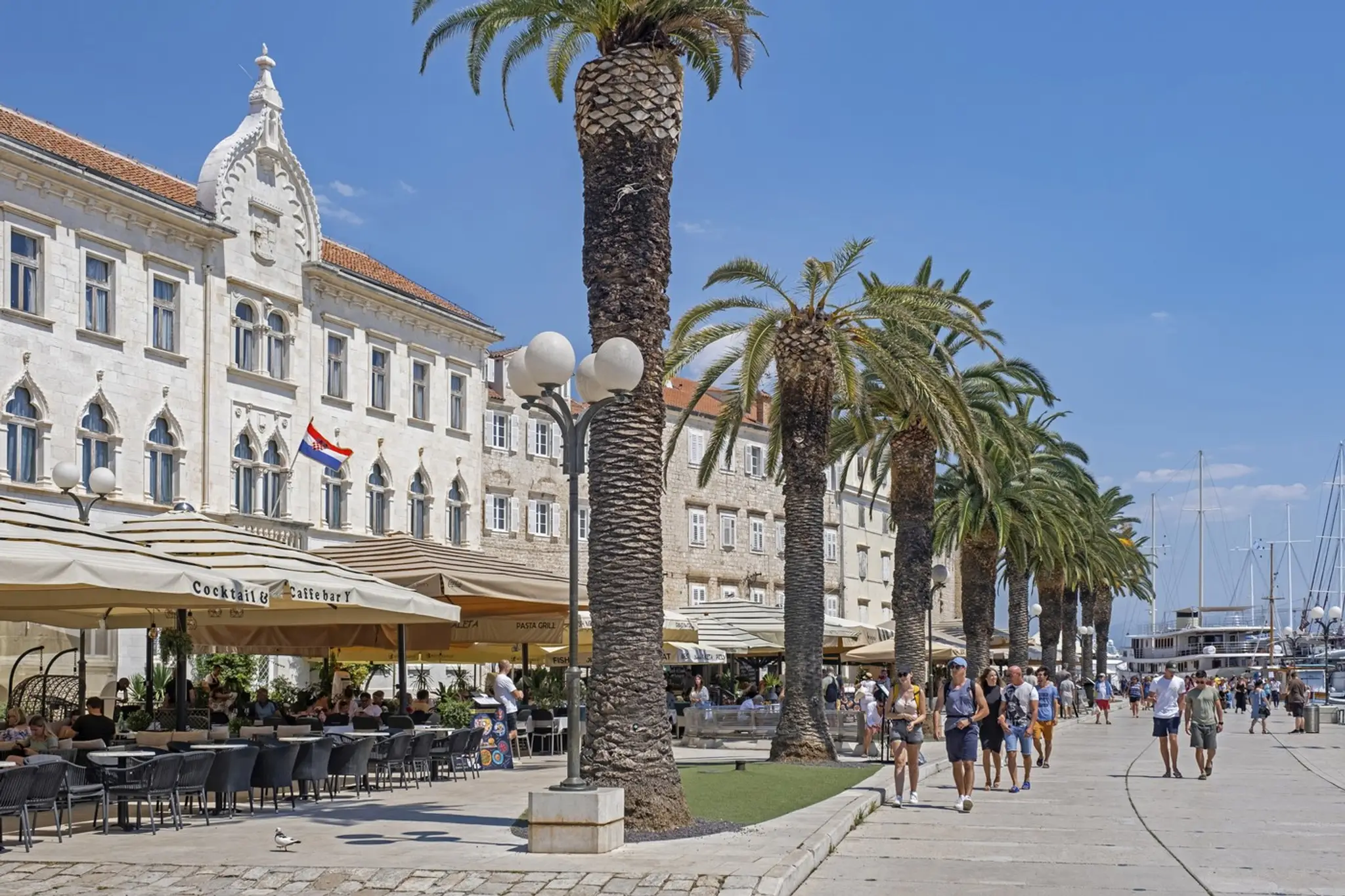 Historické chorvátske mesto Trogir.