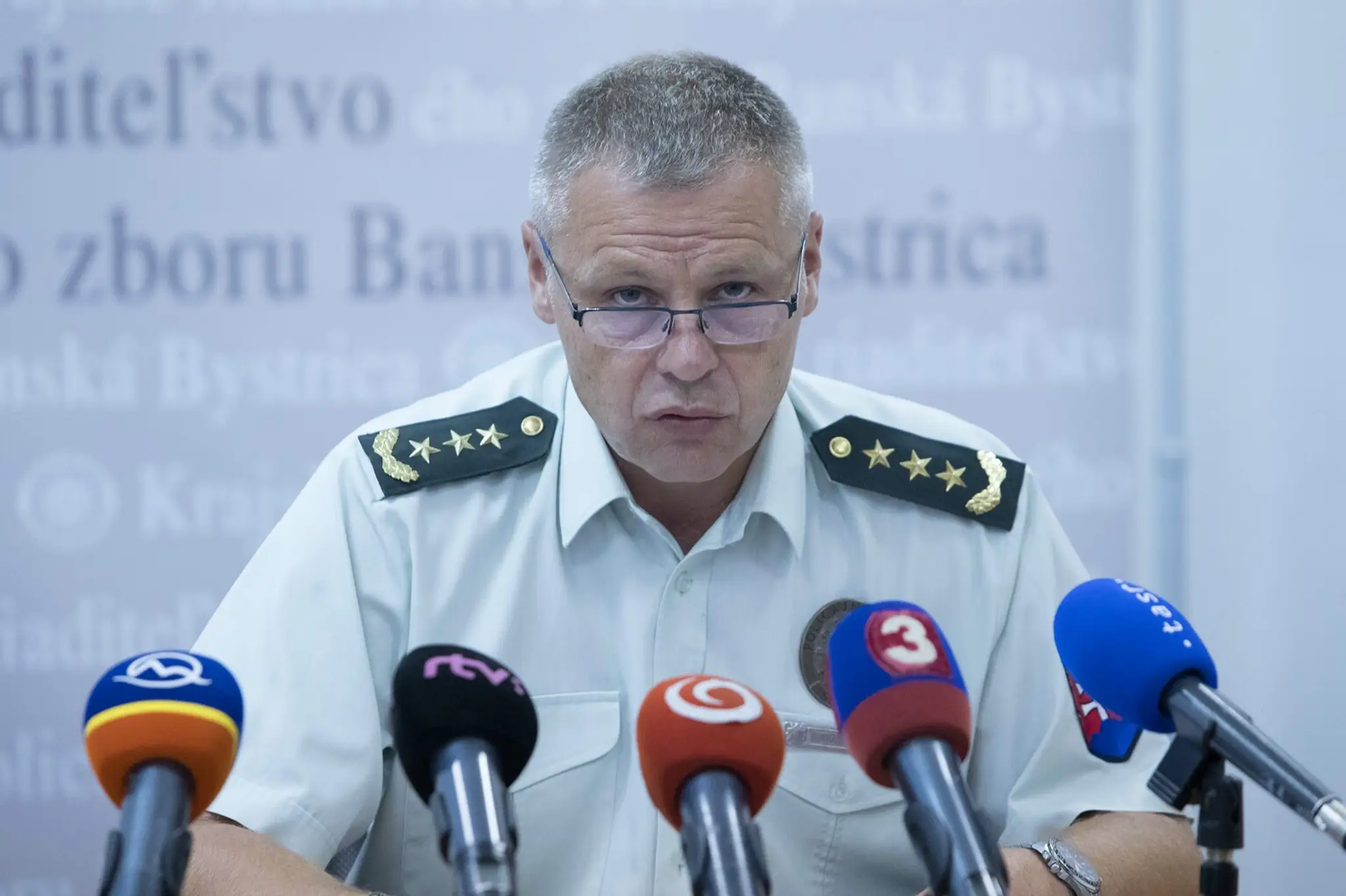 Riaditeľ Krajského riaditeľstva Policajného zboru v Banskej Bystrici Štefan Šurka.