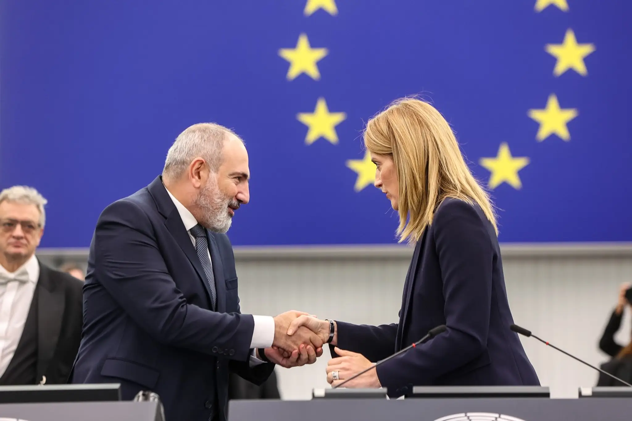 Arménsky premiér Nikol Pašinjan v Európskom parlamente.