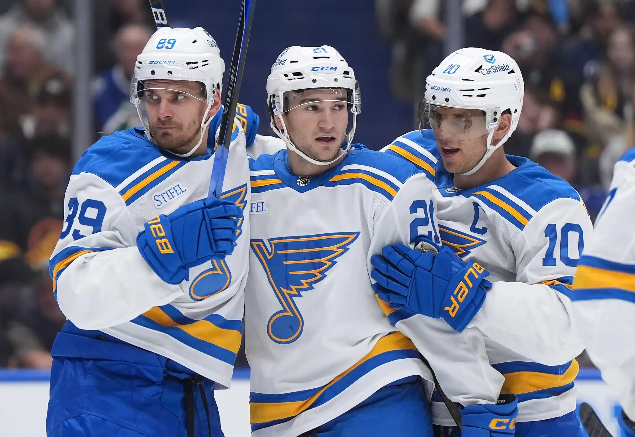 Gólová radosť hokejistov St. Louis Blues.