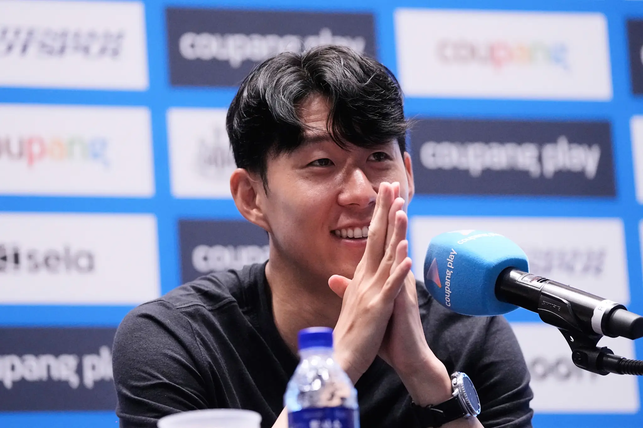 Na snímke juhokórejský futbalista Son Heung-min