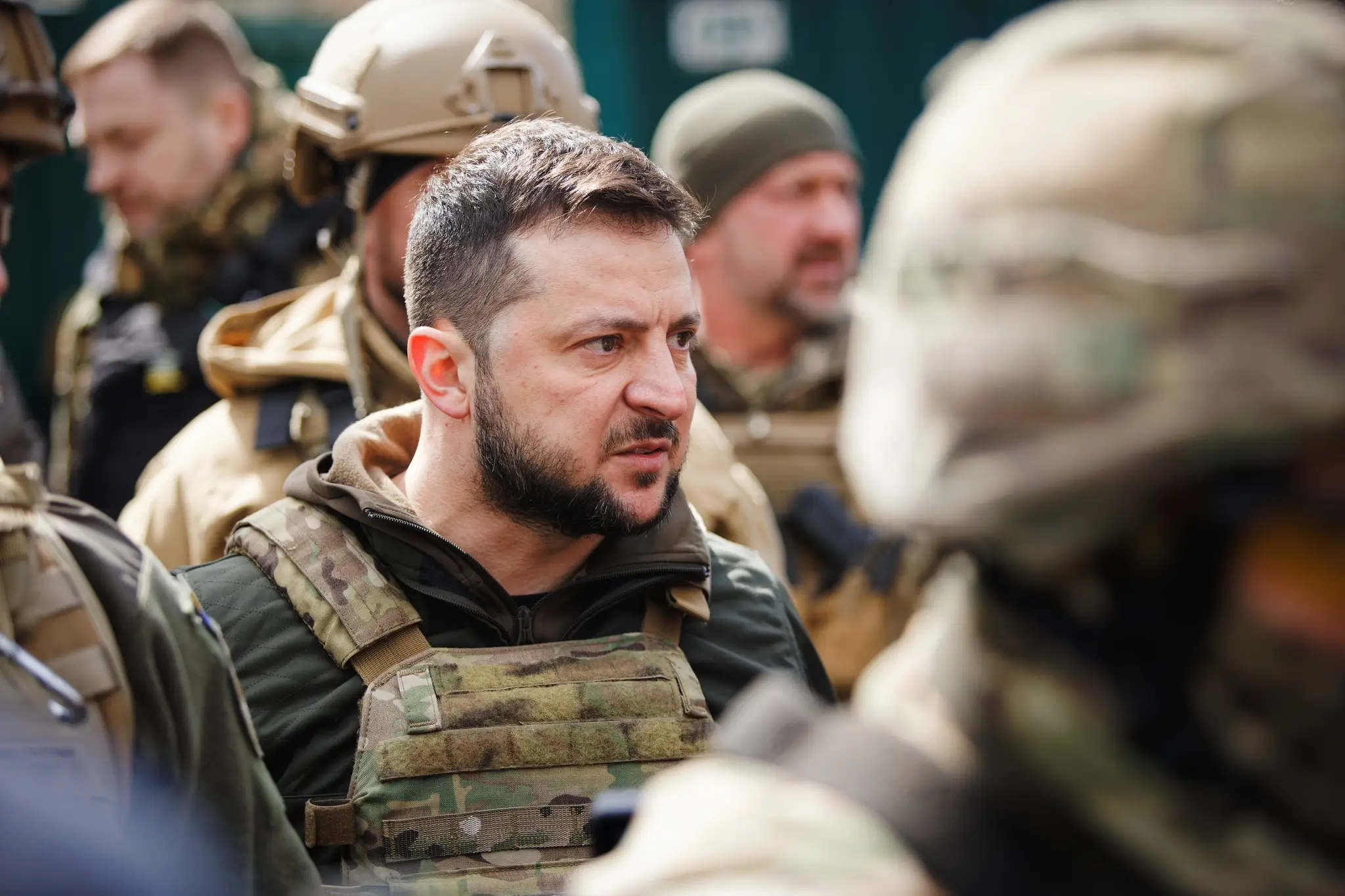 Volodymyr Zelenskyj v Buči