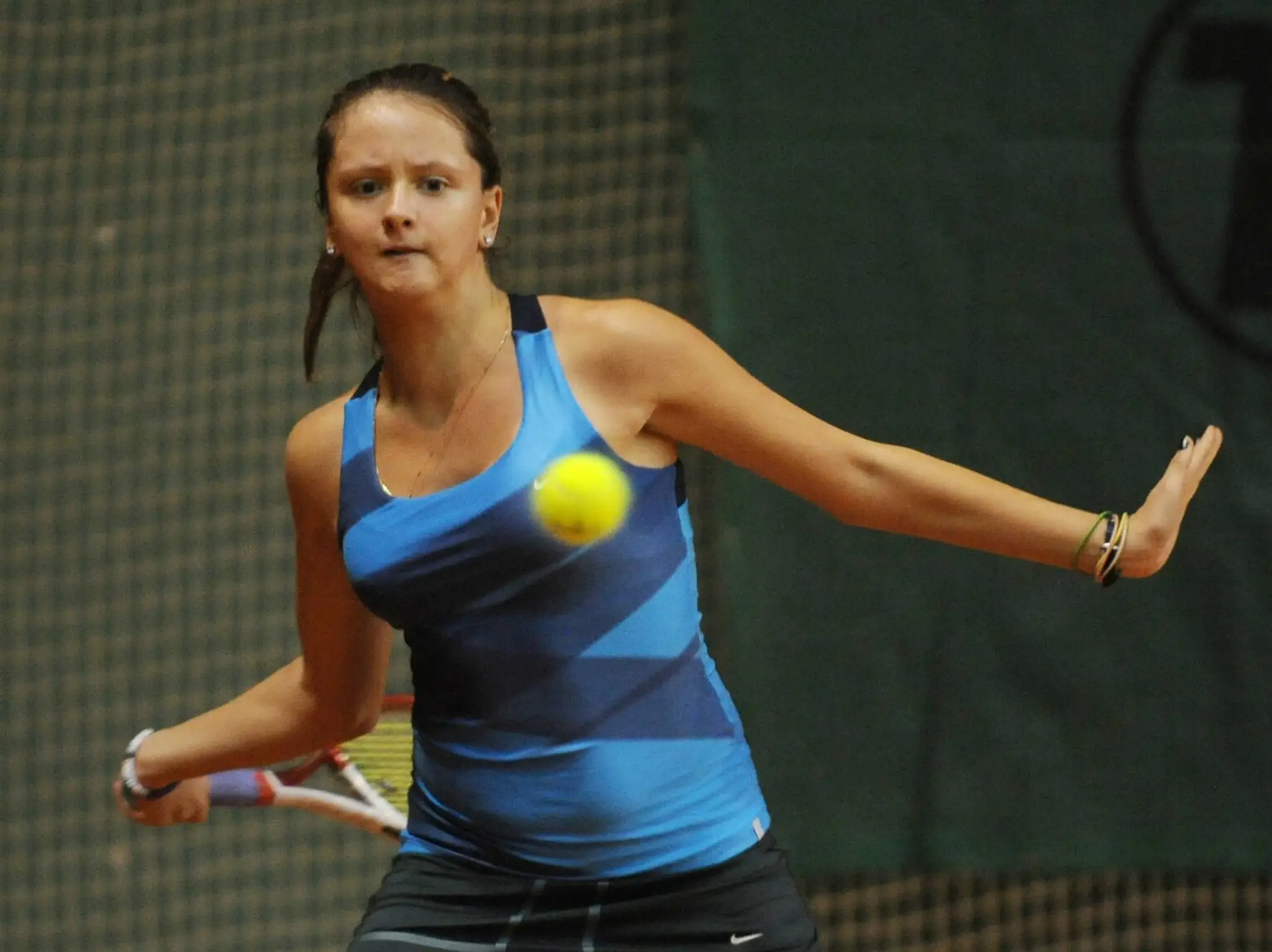 Viktória Kužmová - Z 20. ročníka tenisového turnaja Slovak Junior Indoor Tournament 8. januára 2013 v Bratislave.