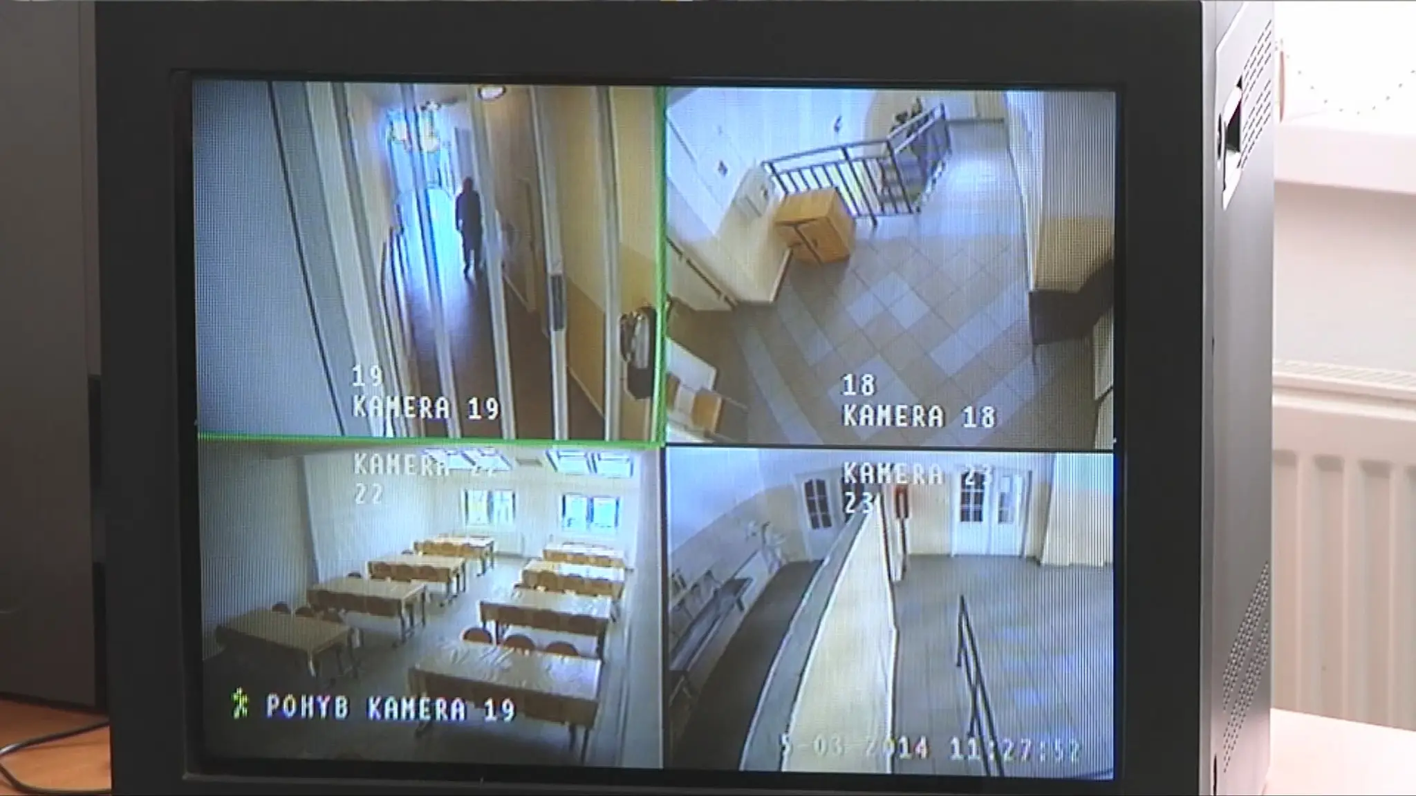 Kamery v utečeneckom tábore v Sečovciach.