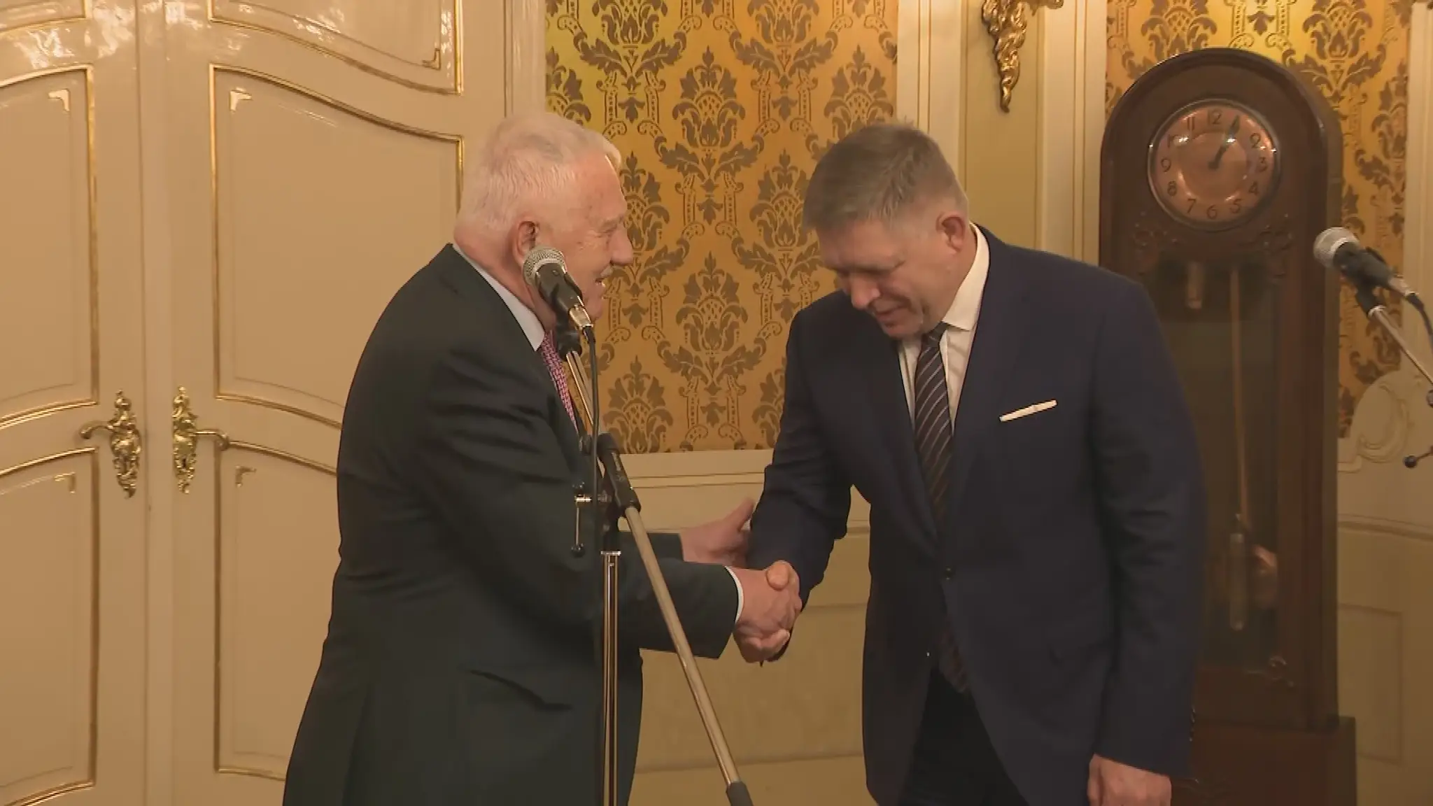 Václav Klaus a Robert Fico.