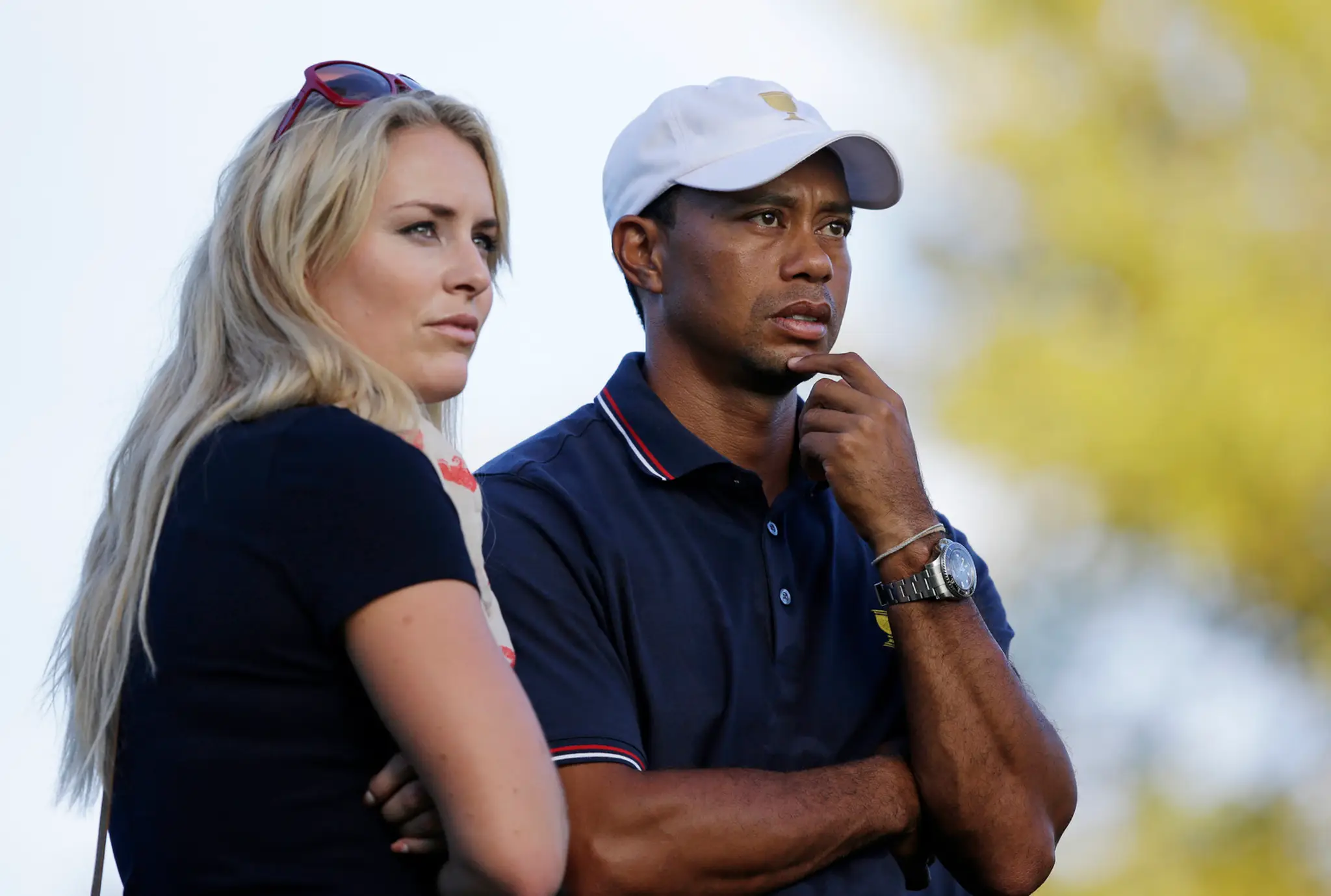 Tiger Woods a Lindsey Vonnová