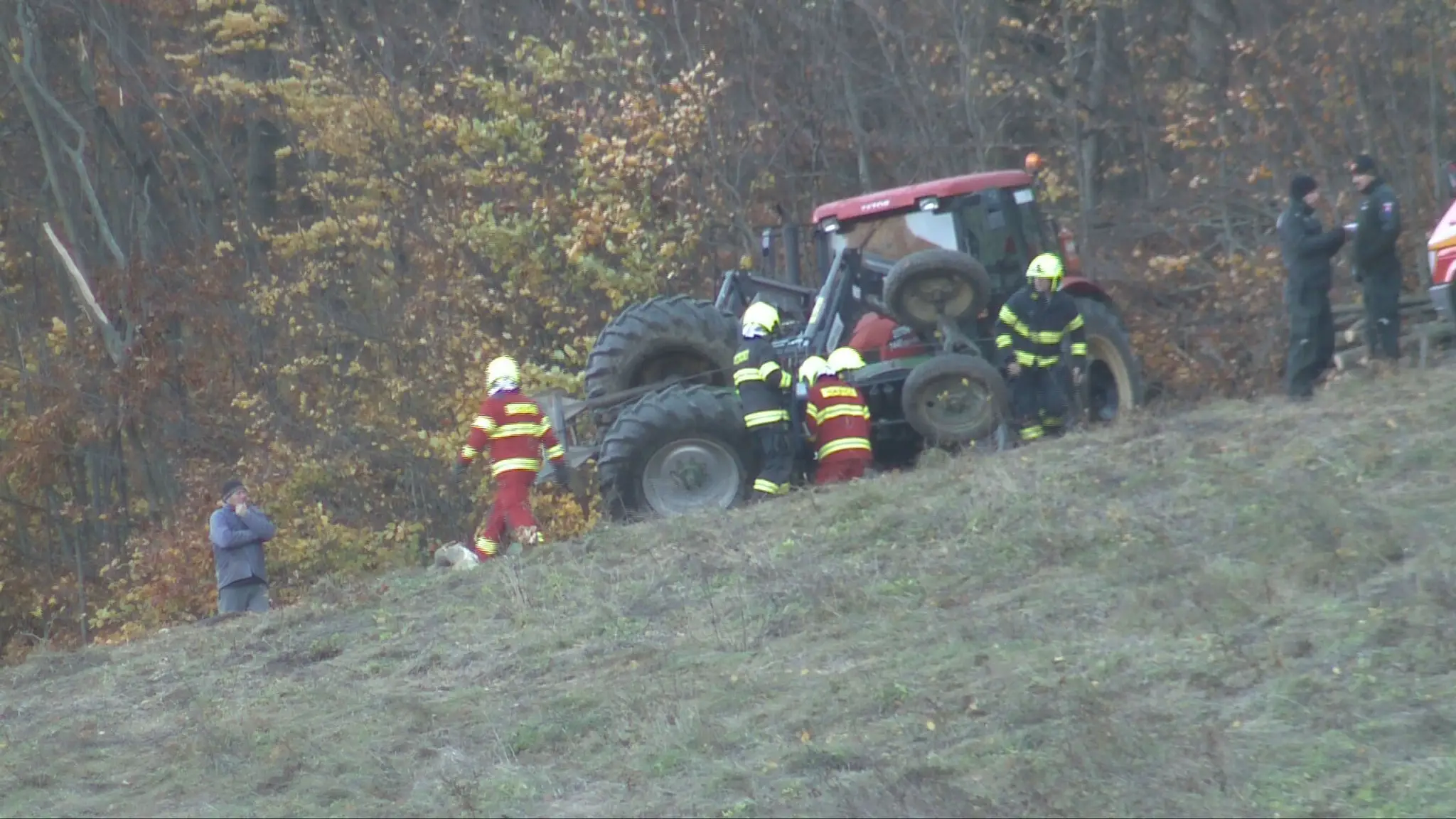Záber z miesta tragédie
