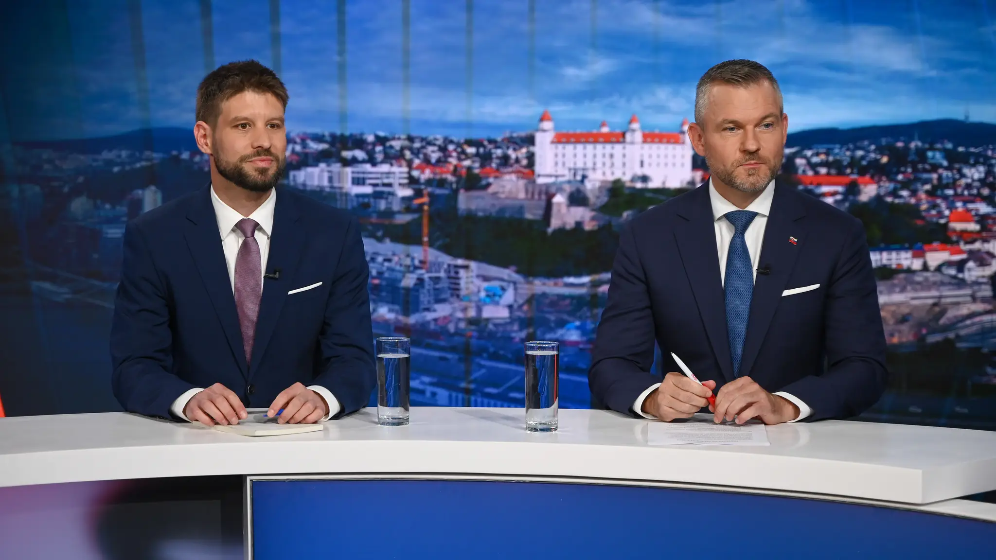 Michal Šimečka a Peter Pellegrini v relácii Na telo.