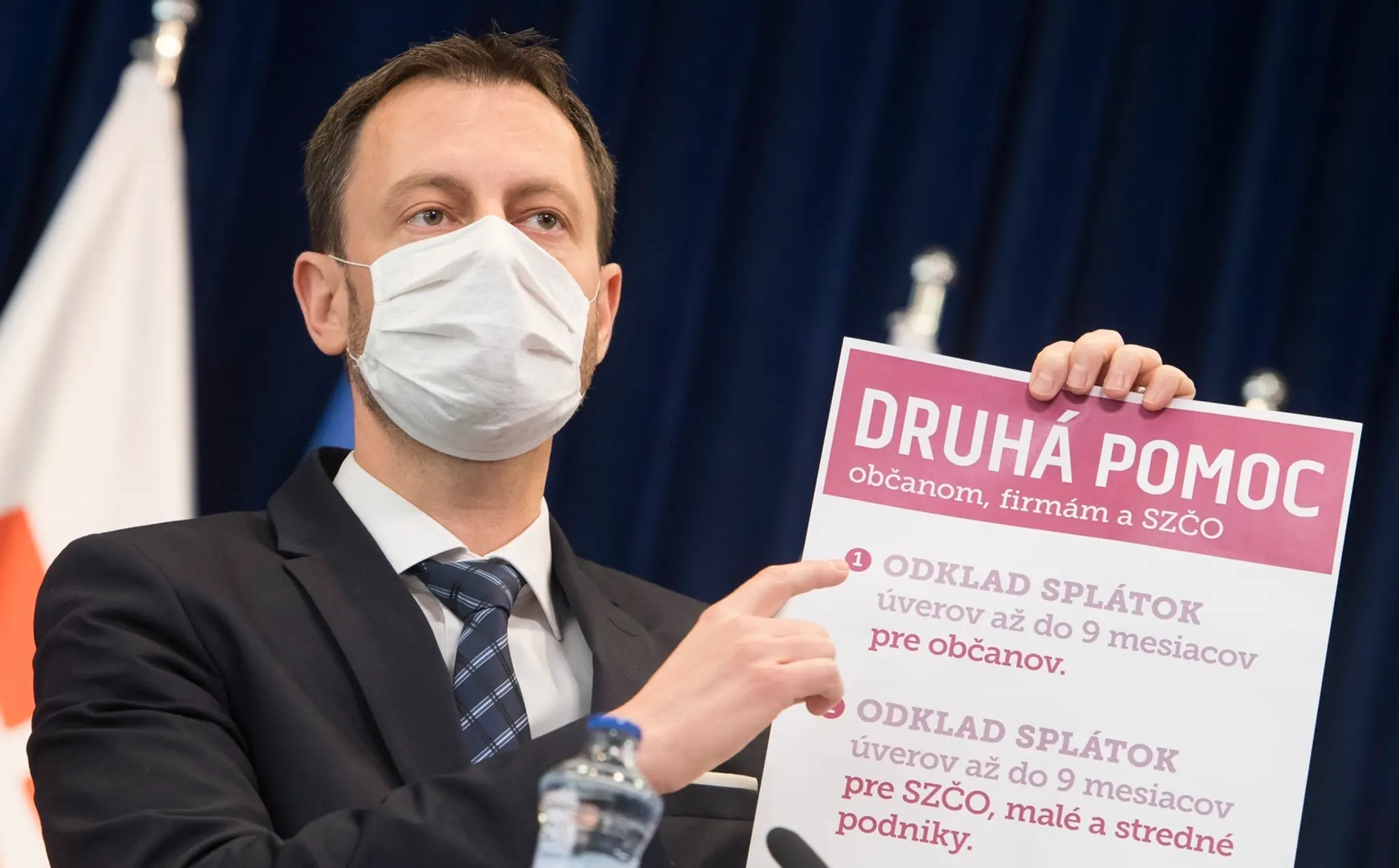 Na snímke minister zdravotníctva SR Marek Krajčí počas tlačovej konferencie.