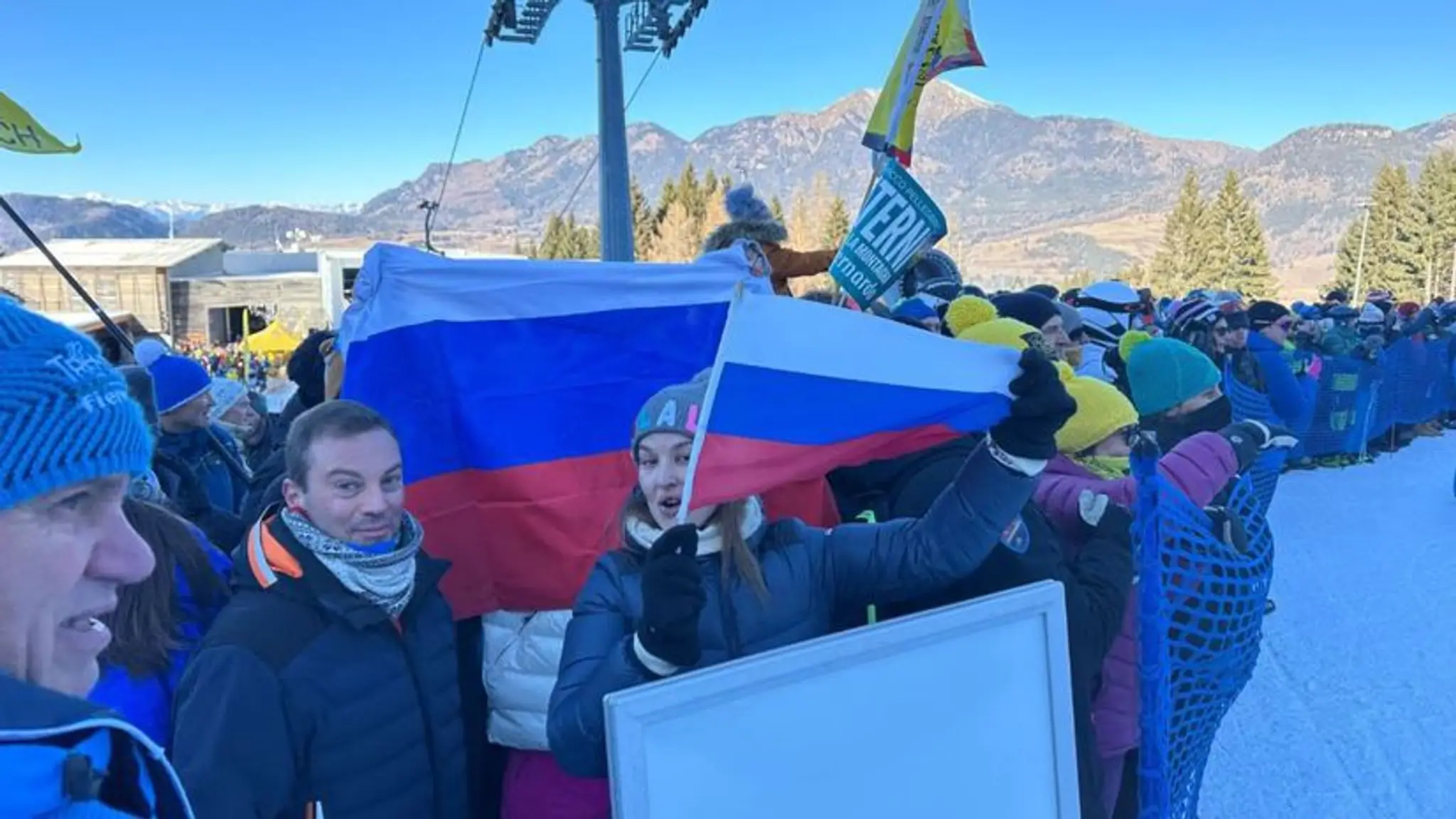 Ruskí fanúšikovia na Tour de Ski