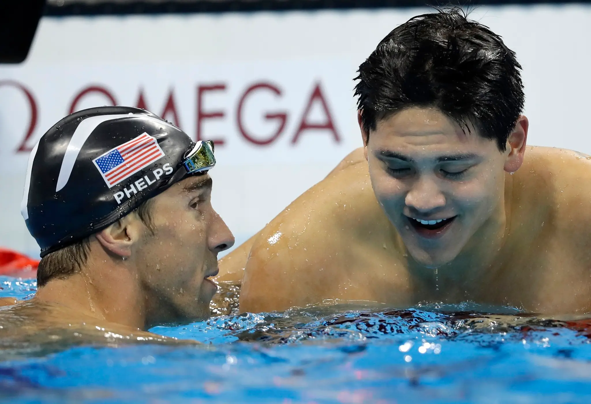 Joseph Schooling a Michael Phelps.
