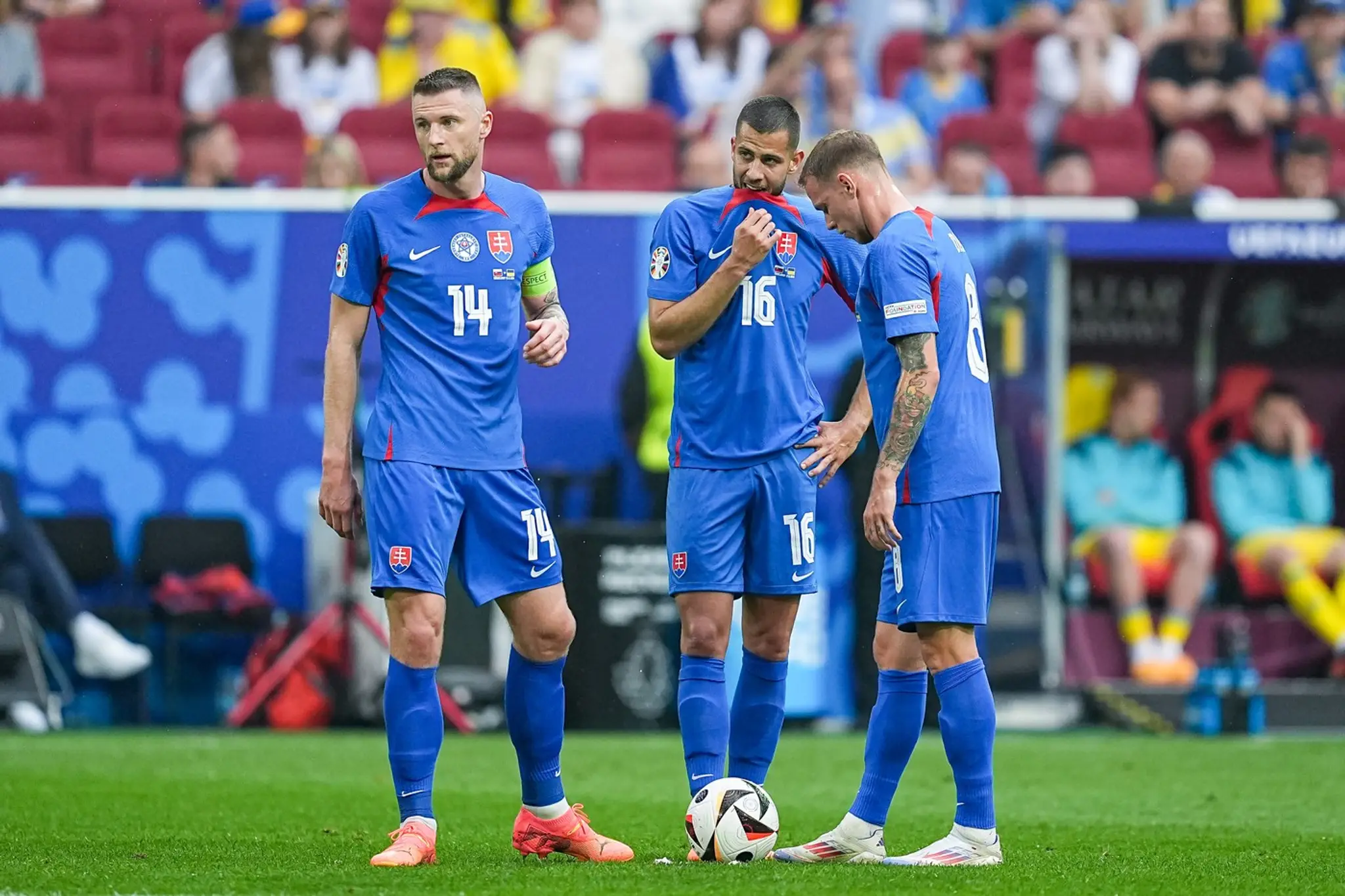 Milan Škriniar, Dávid Hancko a Ondrej Duda