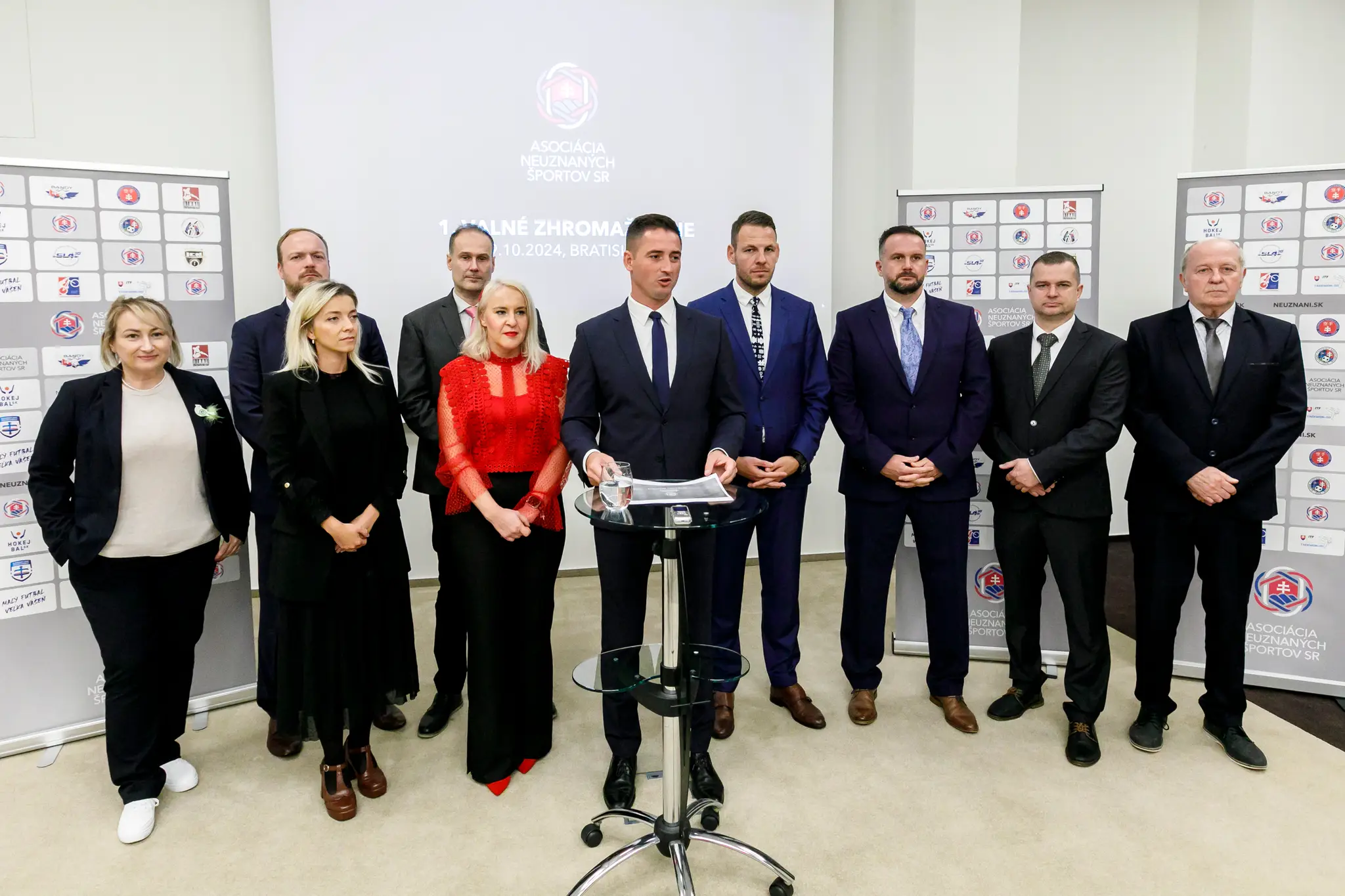 Tlačová konferencia pri príležitosti založenia Asociácie neuznaných športov SR.
