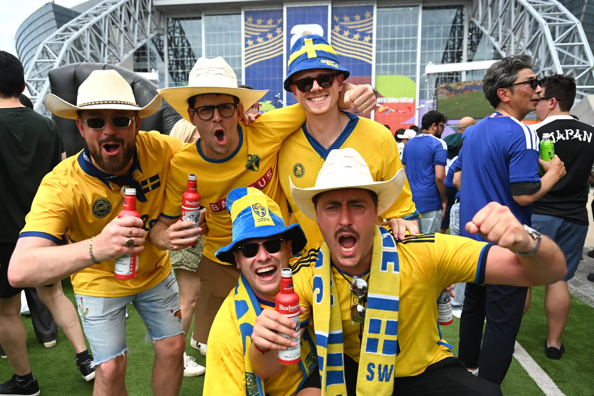 Švédski fanúšikovia futbalu 