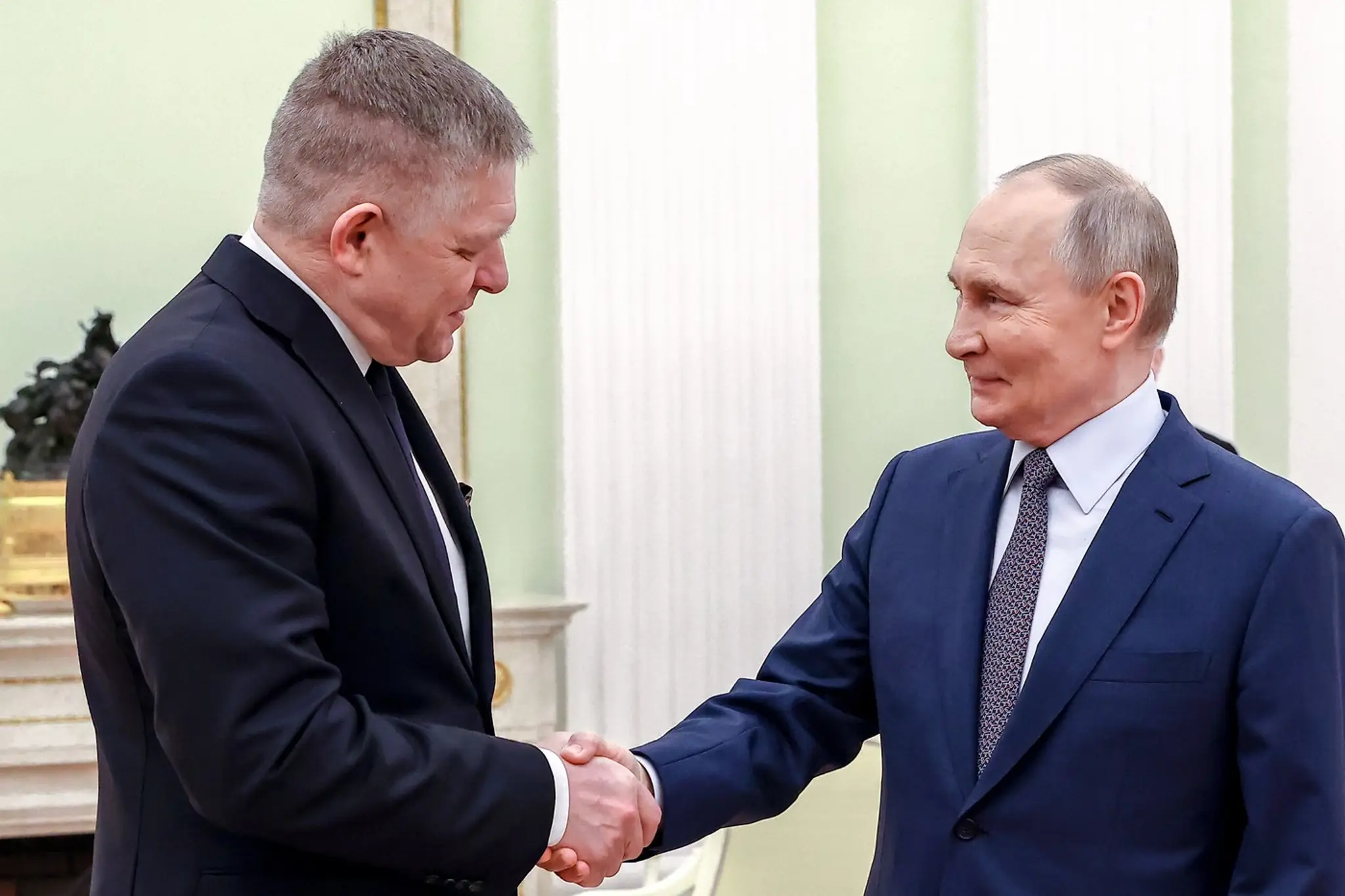 Robert Fico a Vladimir Putin.