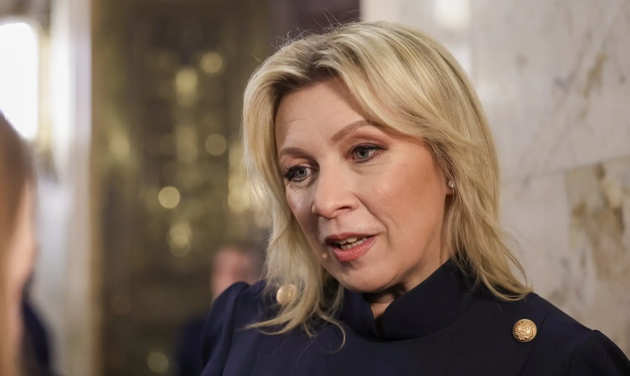 Hovorkyňa ruskej diplomacie Maria Zacharovová.