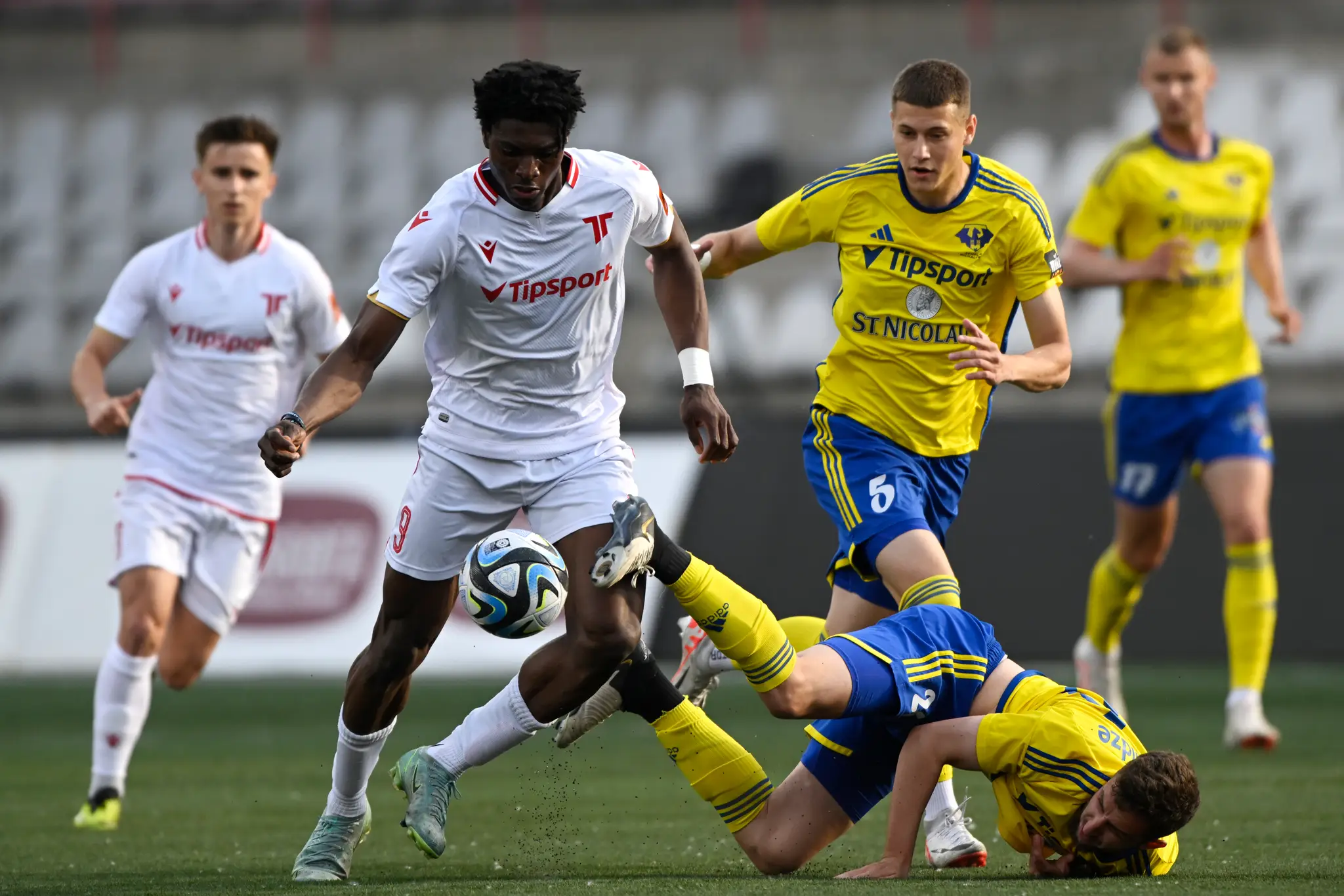 Momentka zo zápasu AS Trenčín - FC Košice