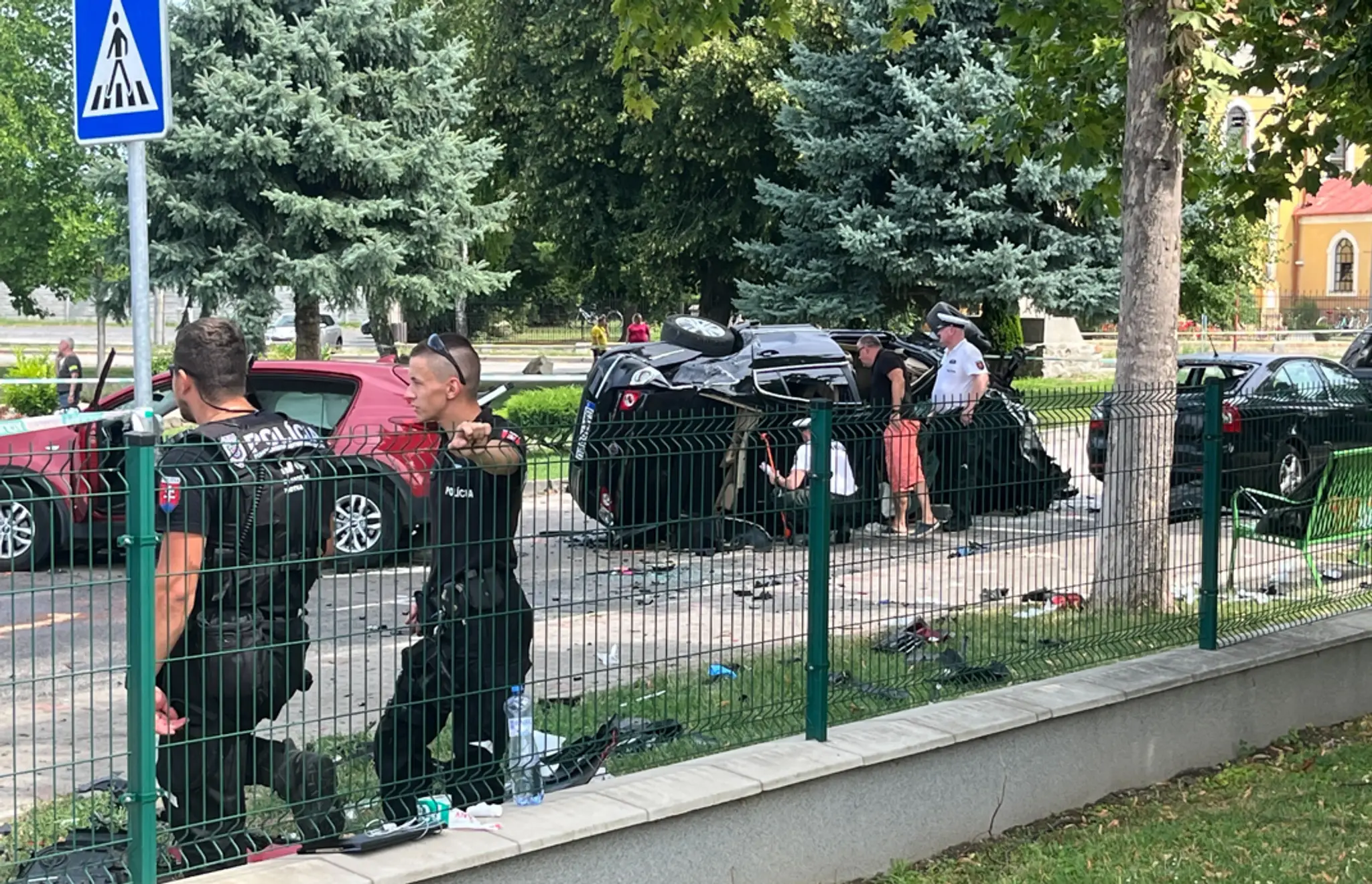 Policajná naháňačka v Tomášove.