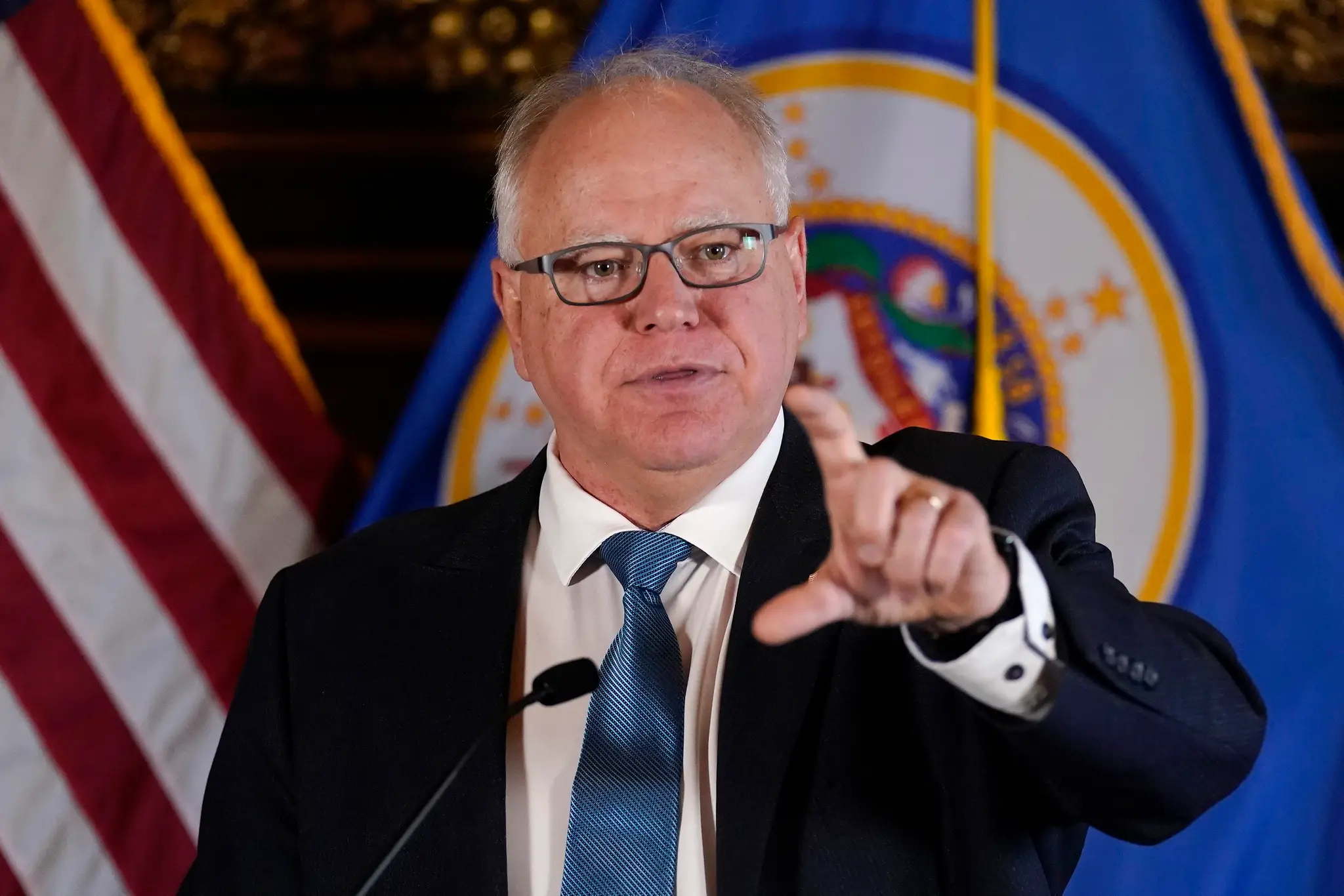 Guvernér štátu Minnesota Tim Walz.