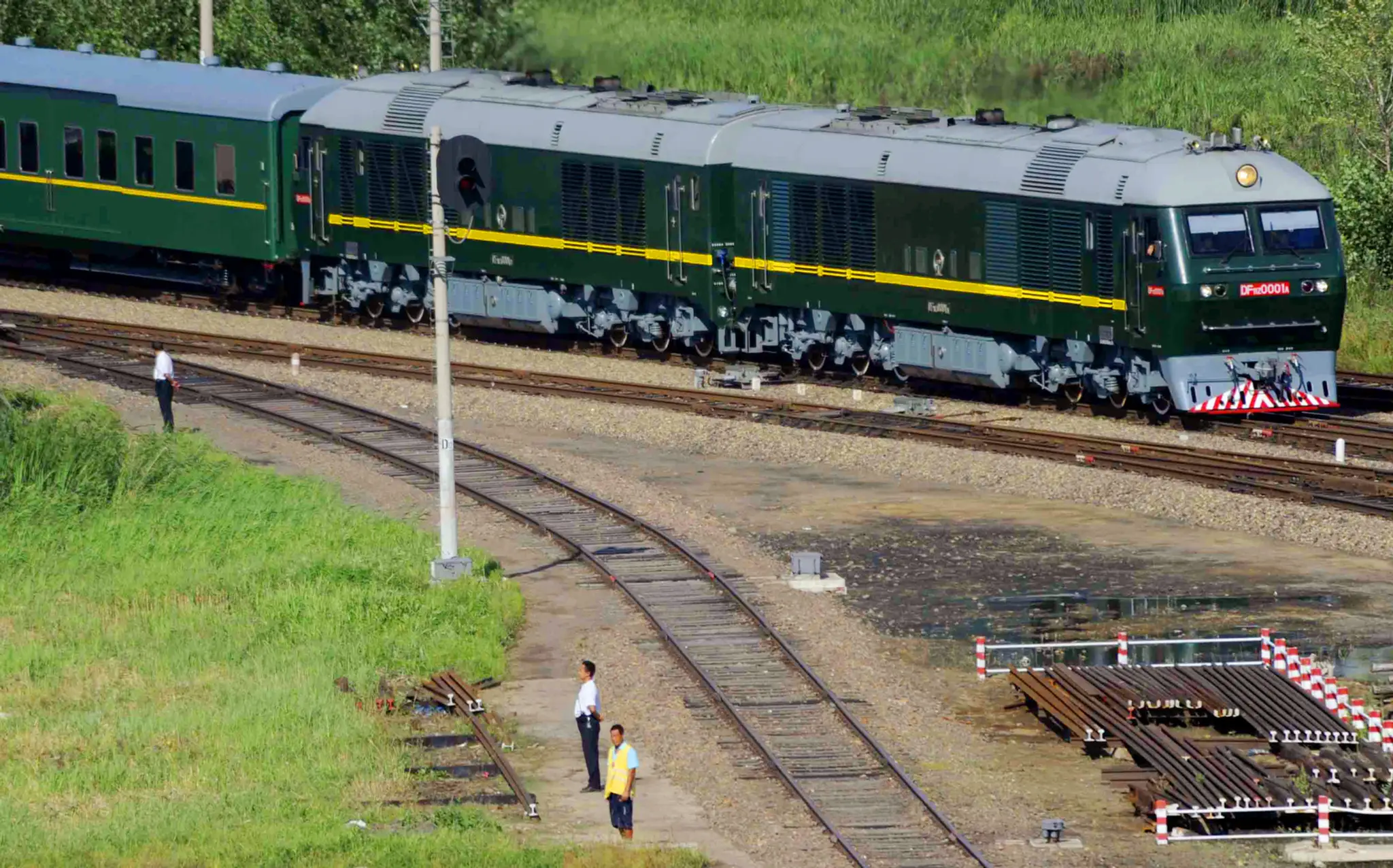 Archívna snímka záhadného vlaku z roku 2010. 