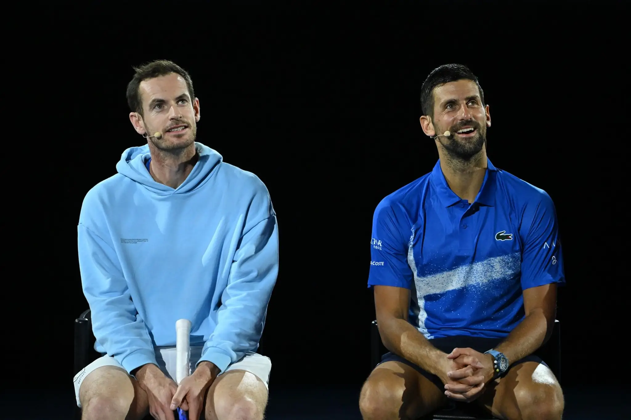 Andy Murray (vľavo) a Novak Djokovič